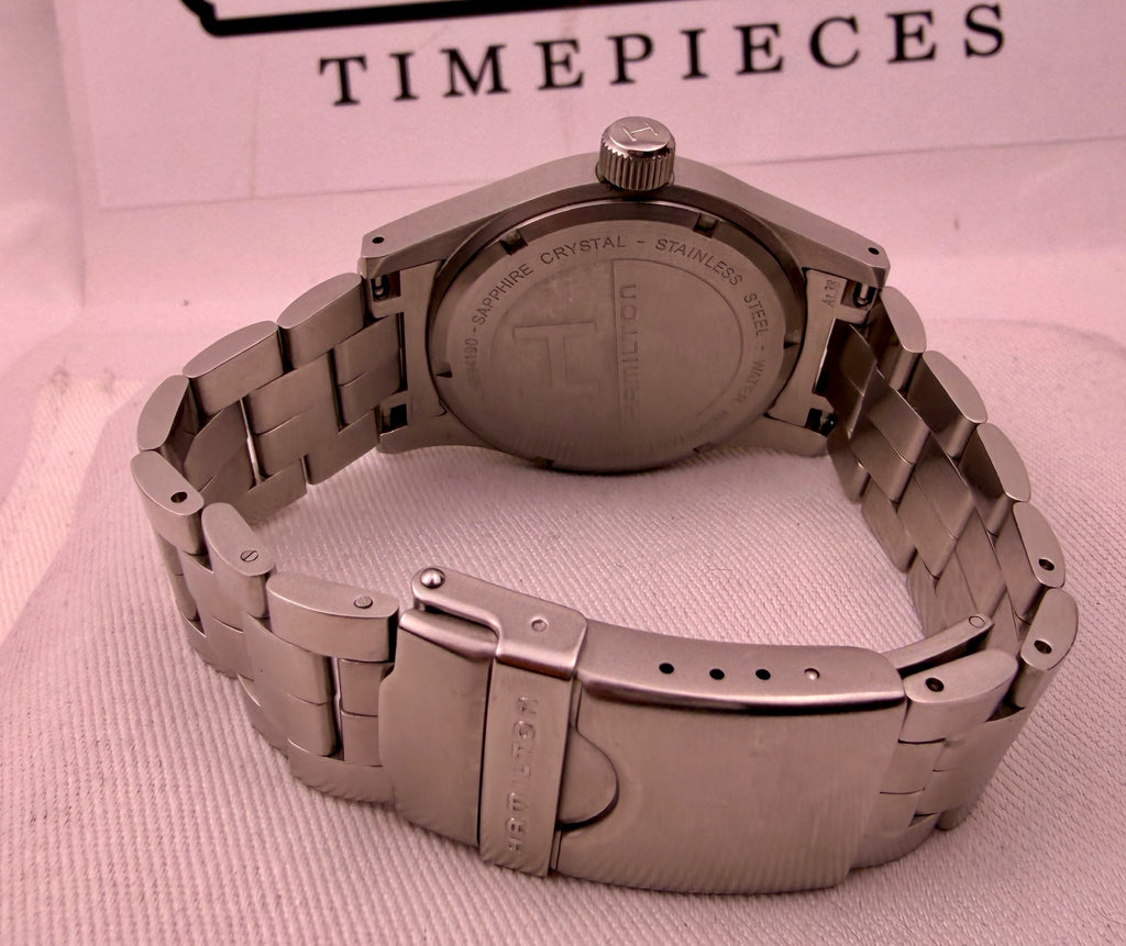 Case #486 — Hamilton Khaki Field Black Dial on Bracelet Ref. H694190