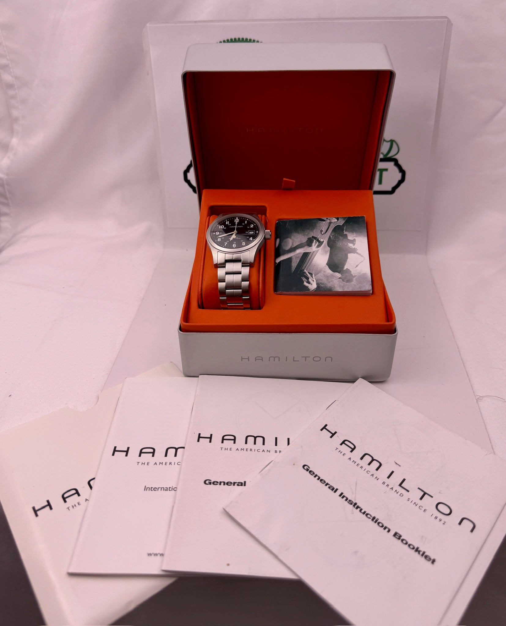 Case #486 — Hamilton Khaki Field Black Dial on Bracelet Ref. H694190