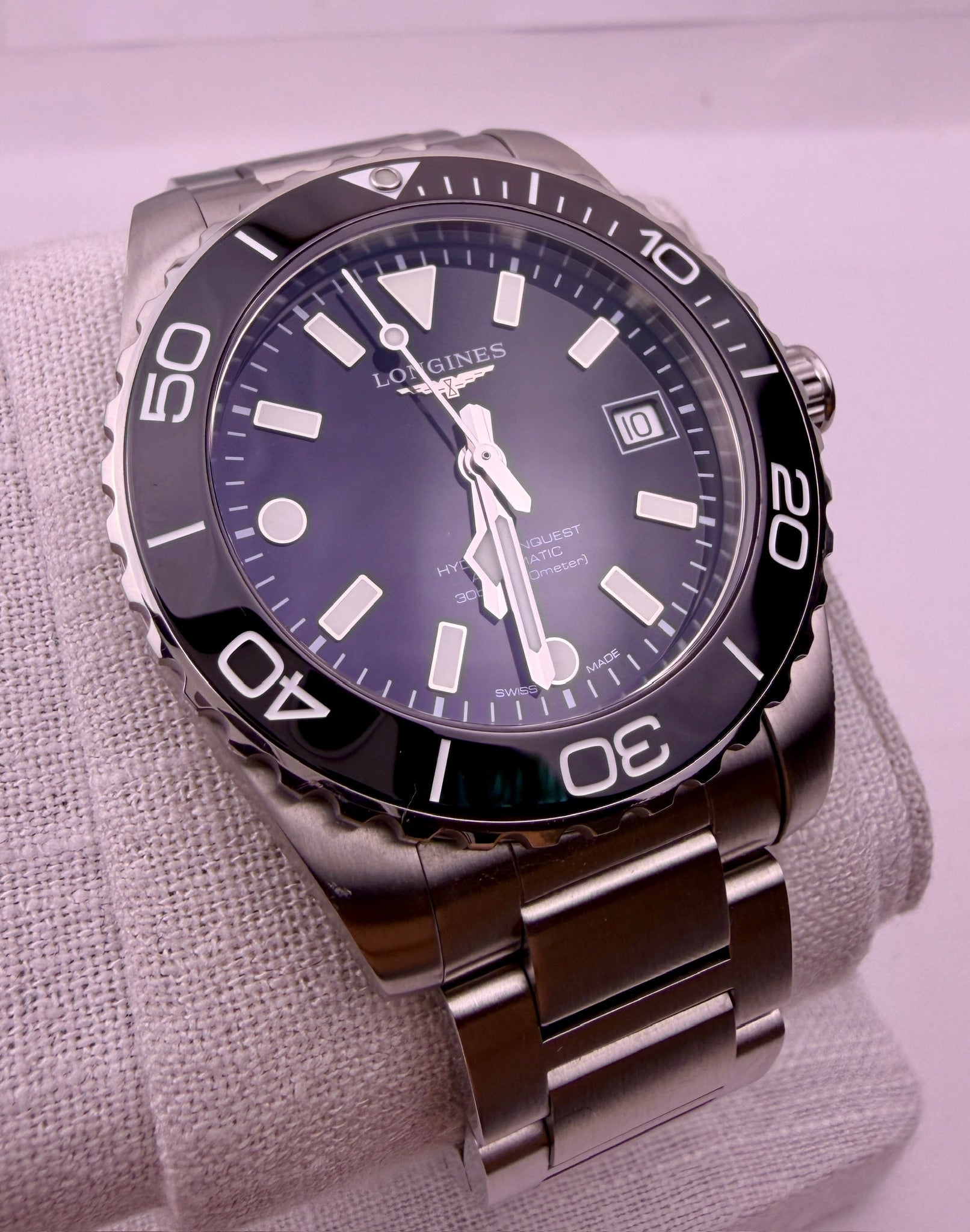 Case #497 — Longines HydroConquest 39MM Black Ref. L3.779.4.56.6