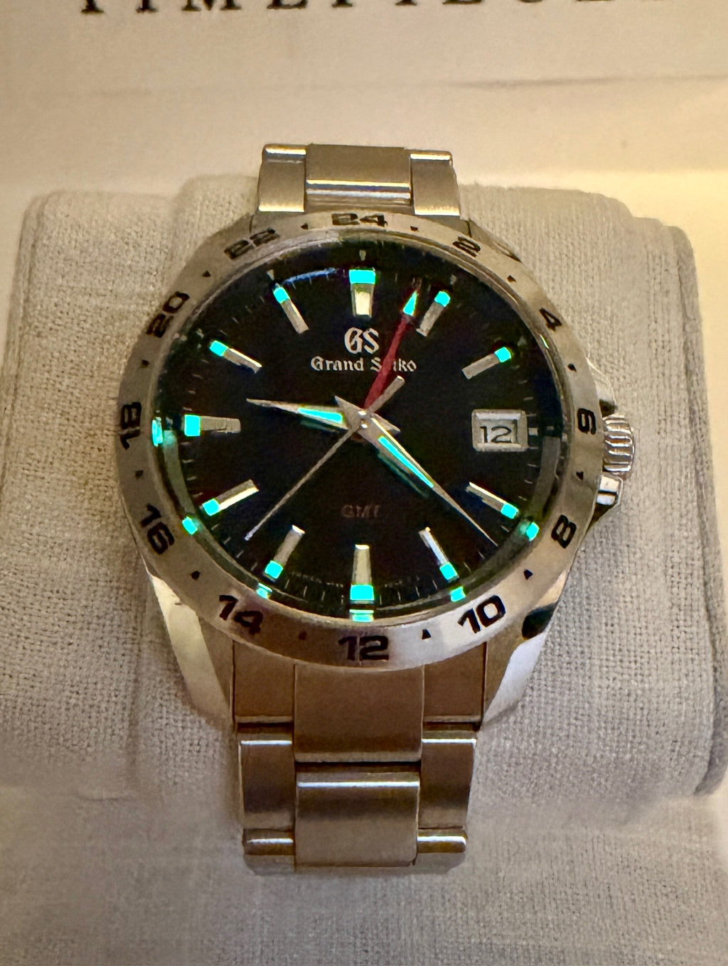 Case #496 — Grand Seiko GMT Blue Dial Ref. SBGN005