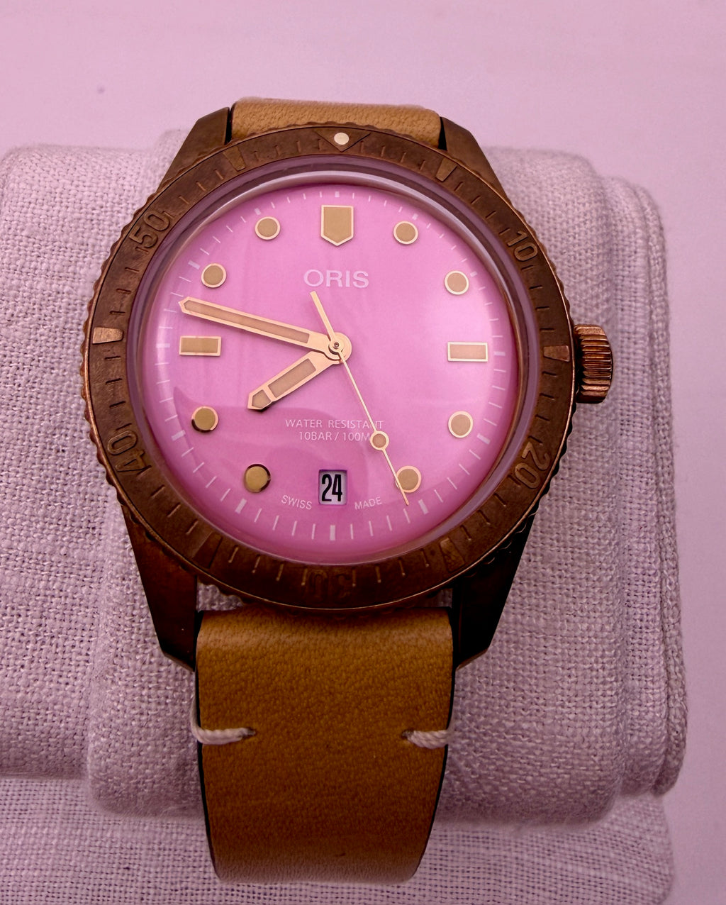 Case #509 — Oris Divers Sixty-Five Cotton Candy Pink Ref. 01 733 7771 3158