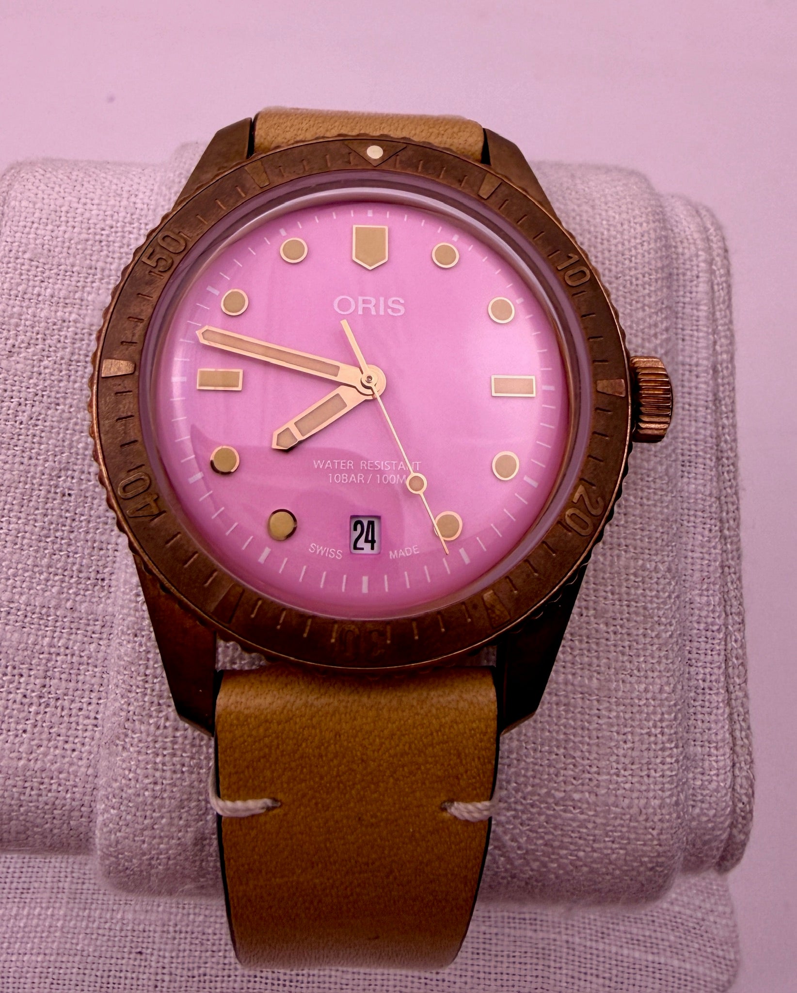 Case #509 — Oris Divers Sixty-Five Cotton Candy Pink Ref. 01 733 7771 3158