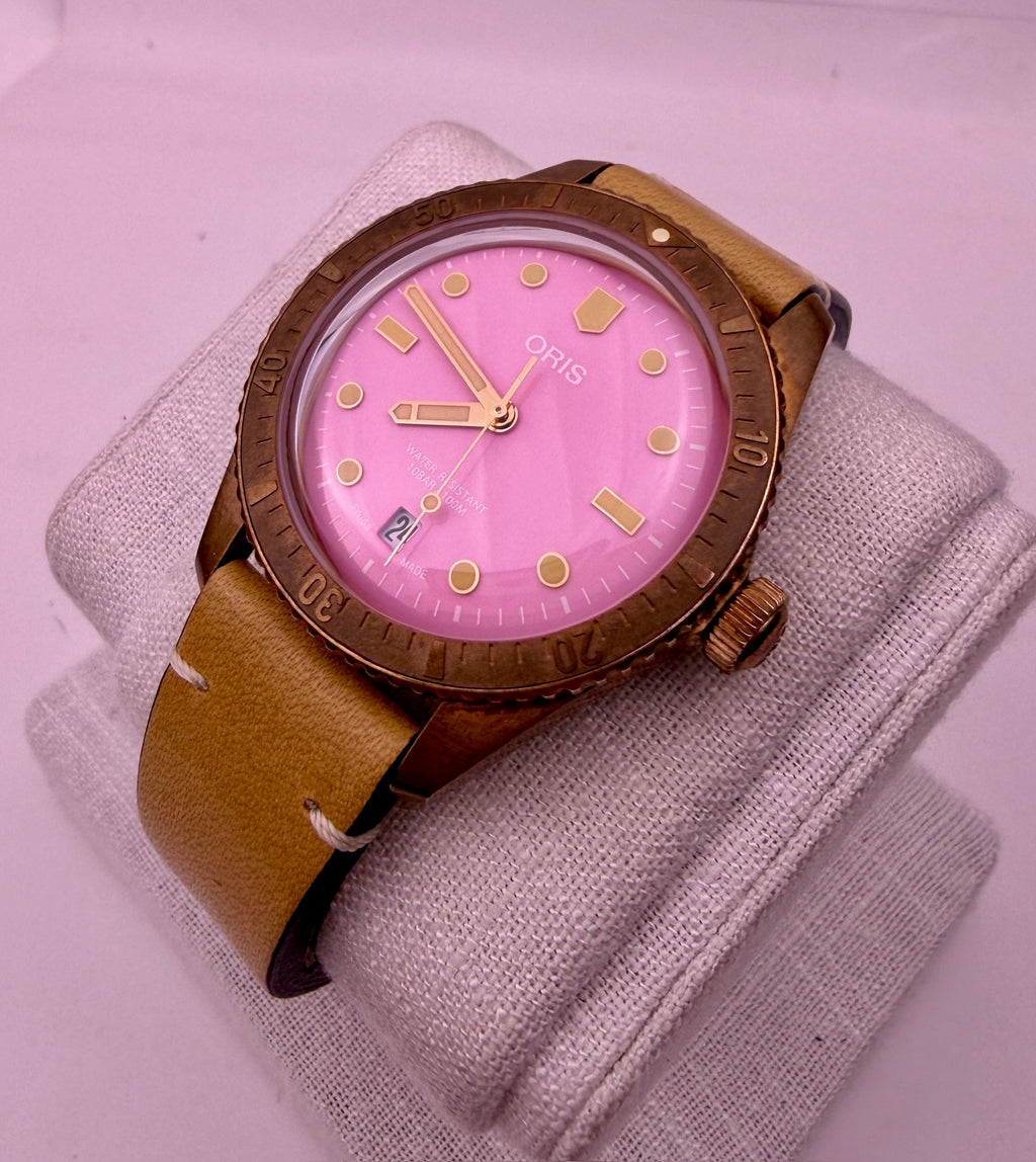 Case #509 — Oris Divers Sixty-Five Cotton Candy Pink Ref. 01 733 7771 3158