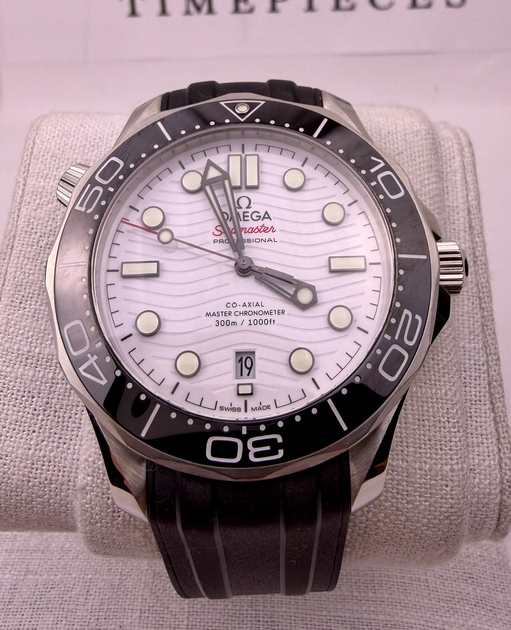 Case #516 — Omega Seamaster Professional White Dial on Rubber Strap Ref. 210.32.42.20.04.001