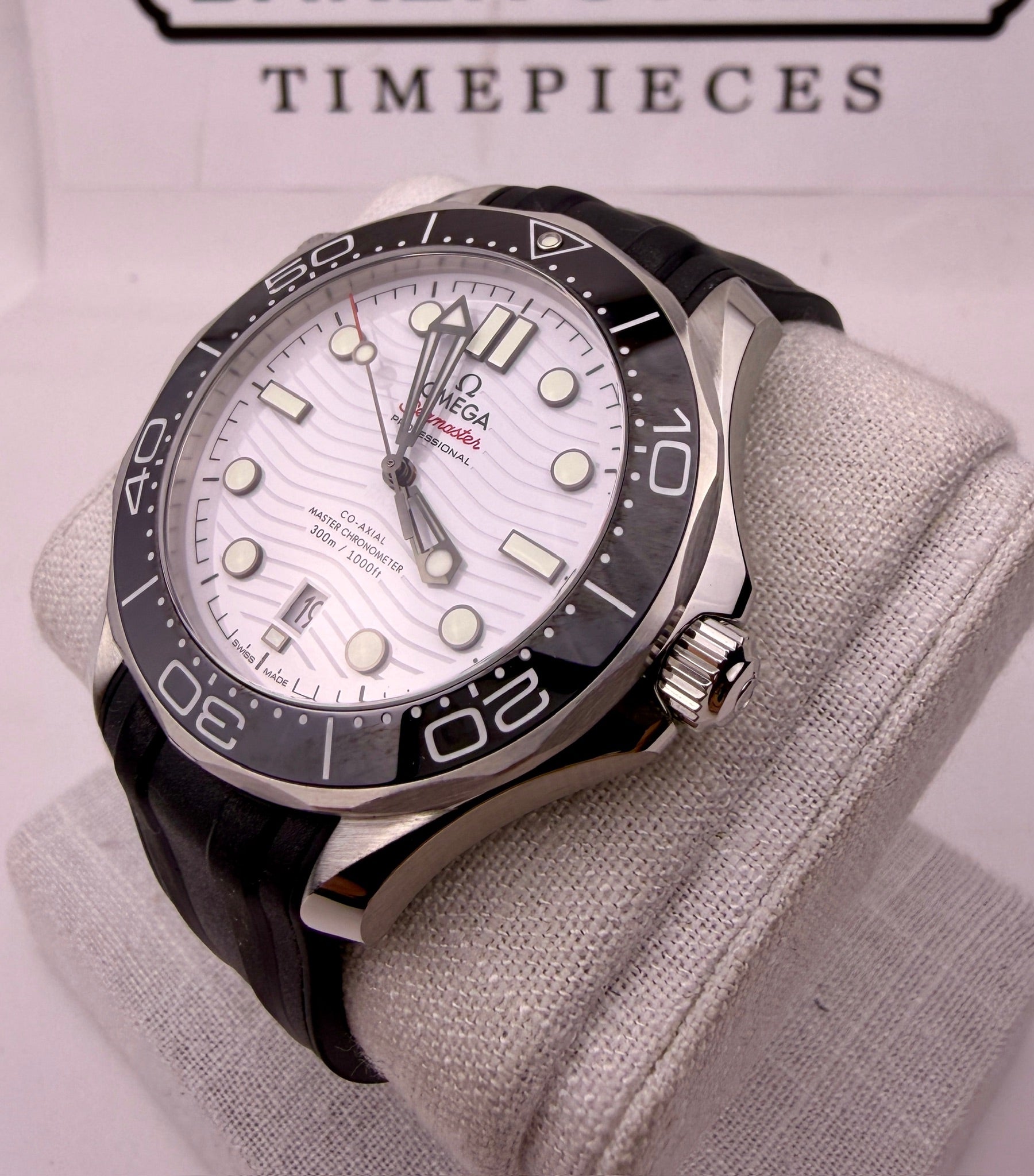 Case #516 — Omega Seamaster Professional White Dial on Rubber Strap Ref. 210.32.42.20.04.001