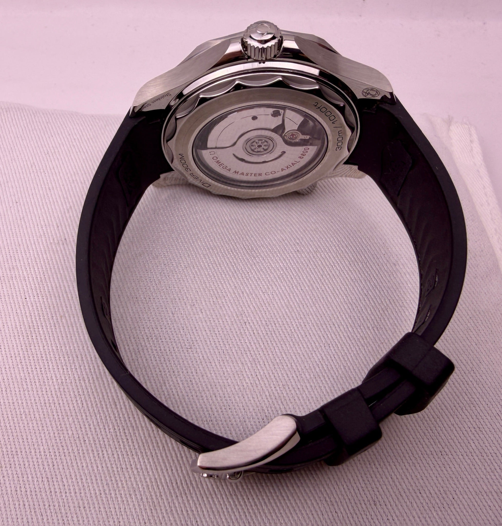 Case #516 — Omega Seamaster Professional White Dial on Rubber Strap Ref. 210.32.42.20.04.001