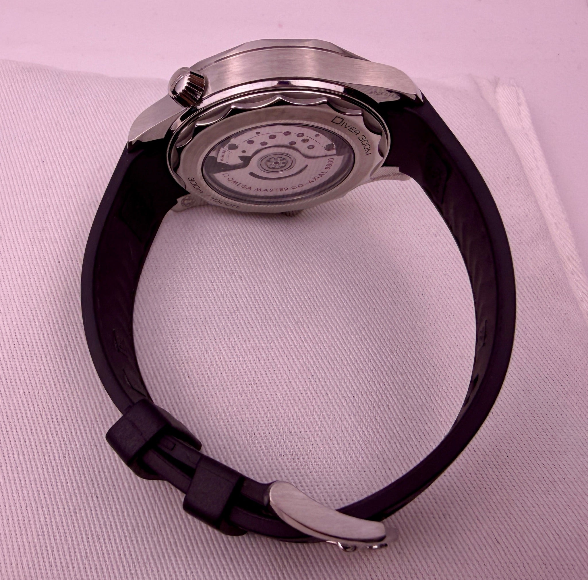 Case #516 — Omega Seamaster Professional White Dial on Rubber Strap Ref. 210.32.42.20.04.001