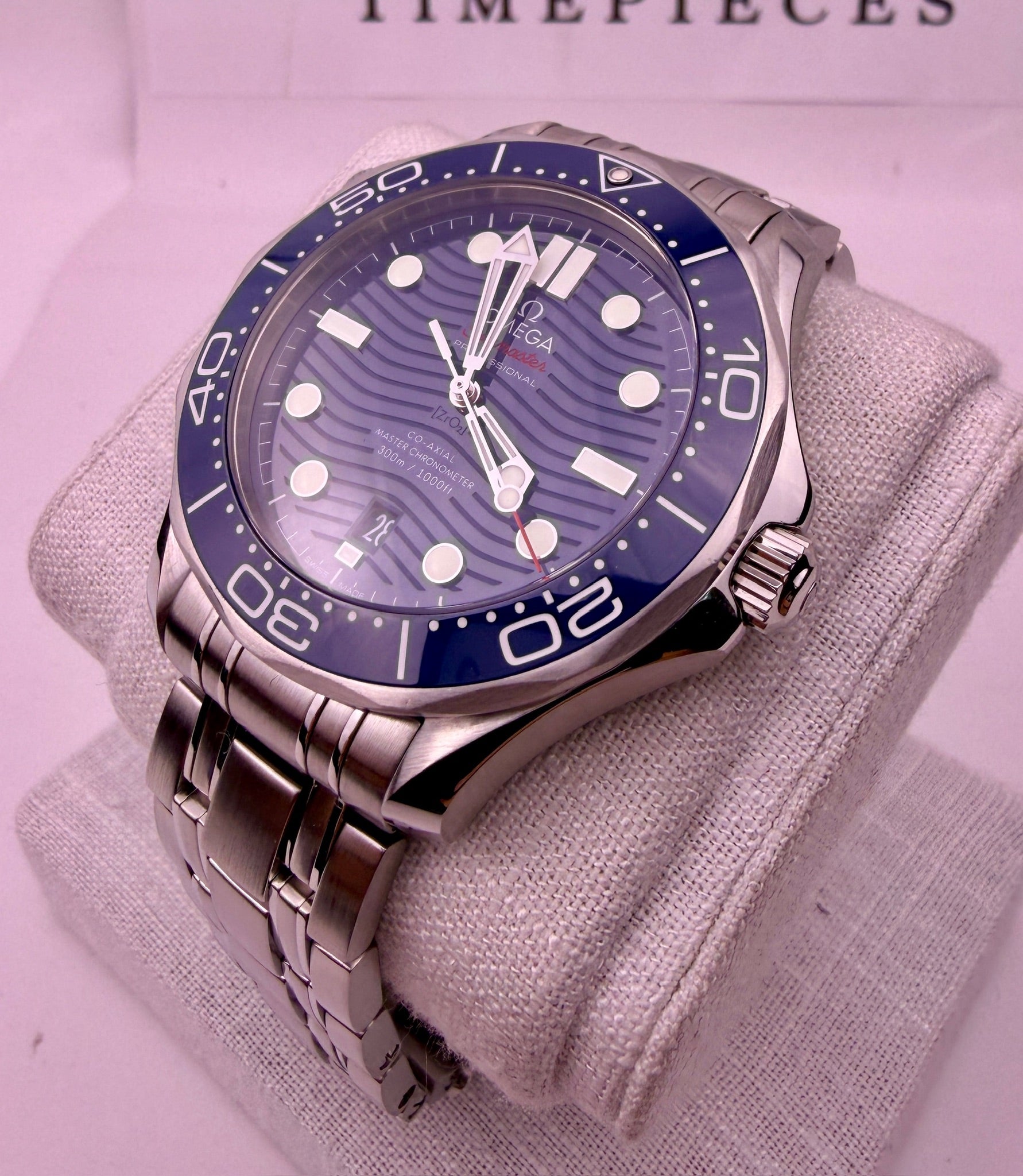 Case #517 — Omega Seamaster Professional Blue on Steel Ref. 210.30.42.20.03.001