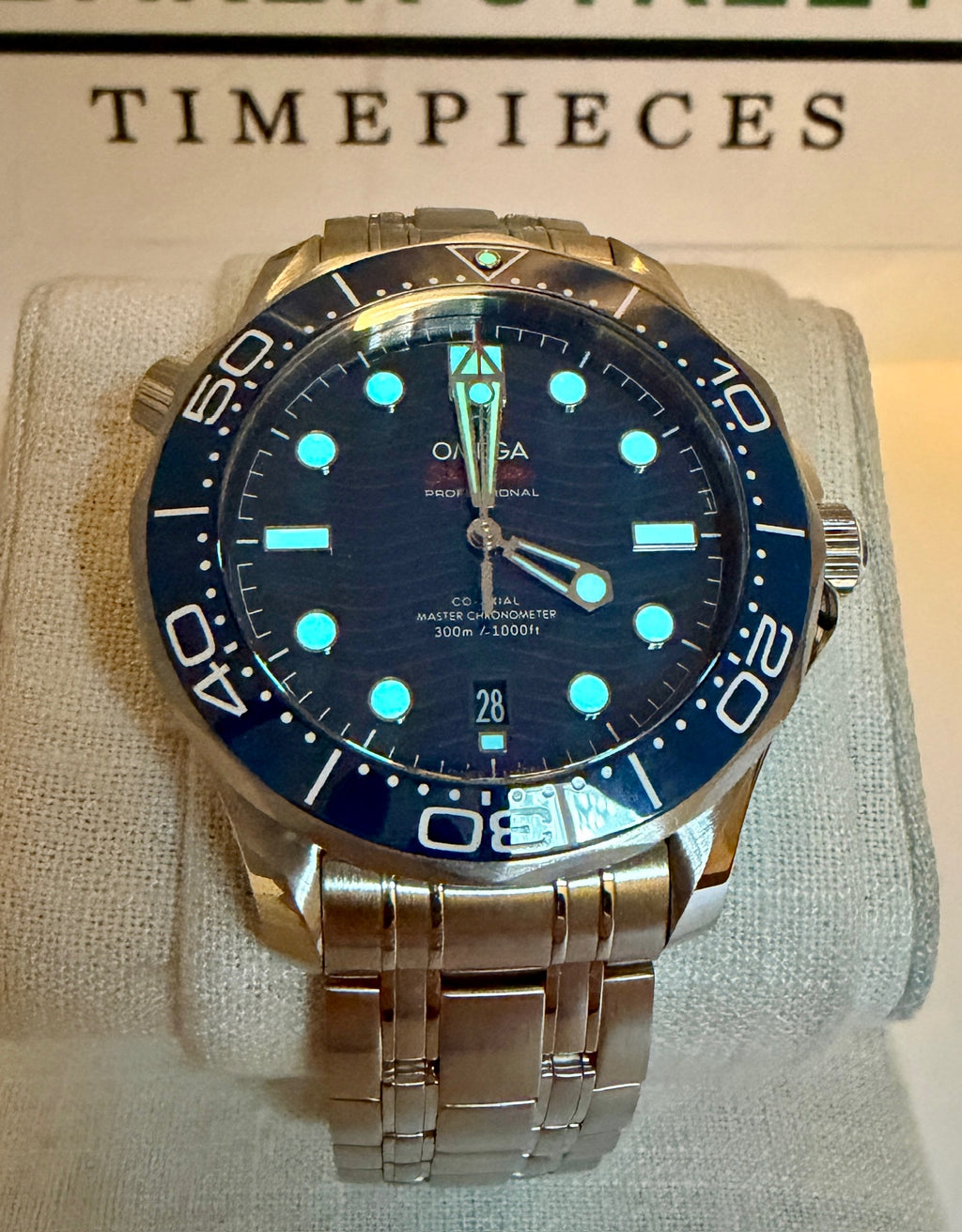 Case #517 — Omega Seamaster Professional Blue on Steel Ref. 210.30.42.20.03.001