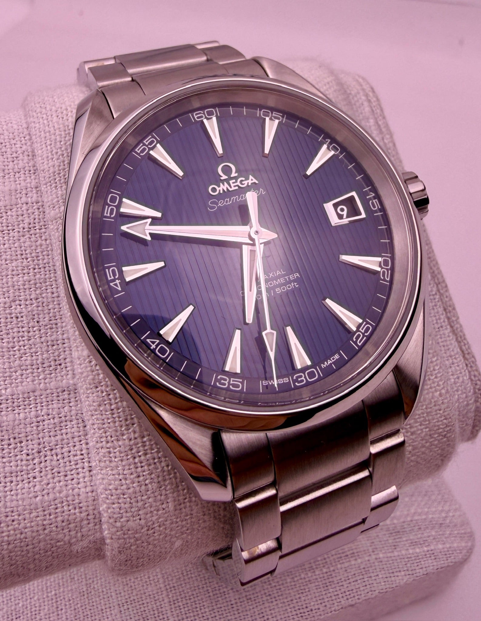 Case #522 — Omega Aqua Terra Blue - 41 Ref. 231.10.42.21.03.001