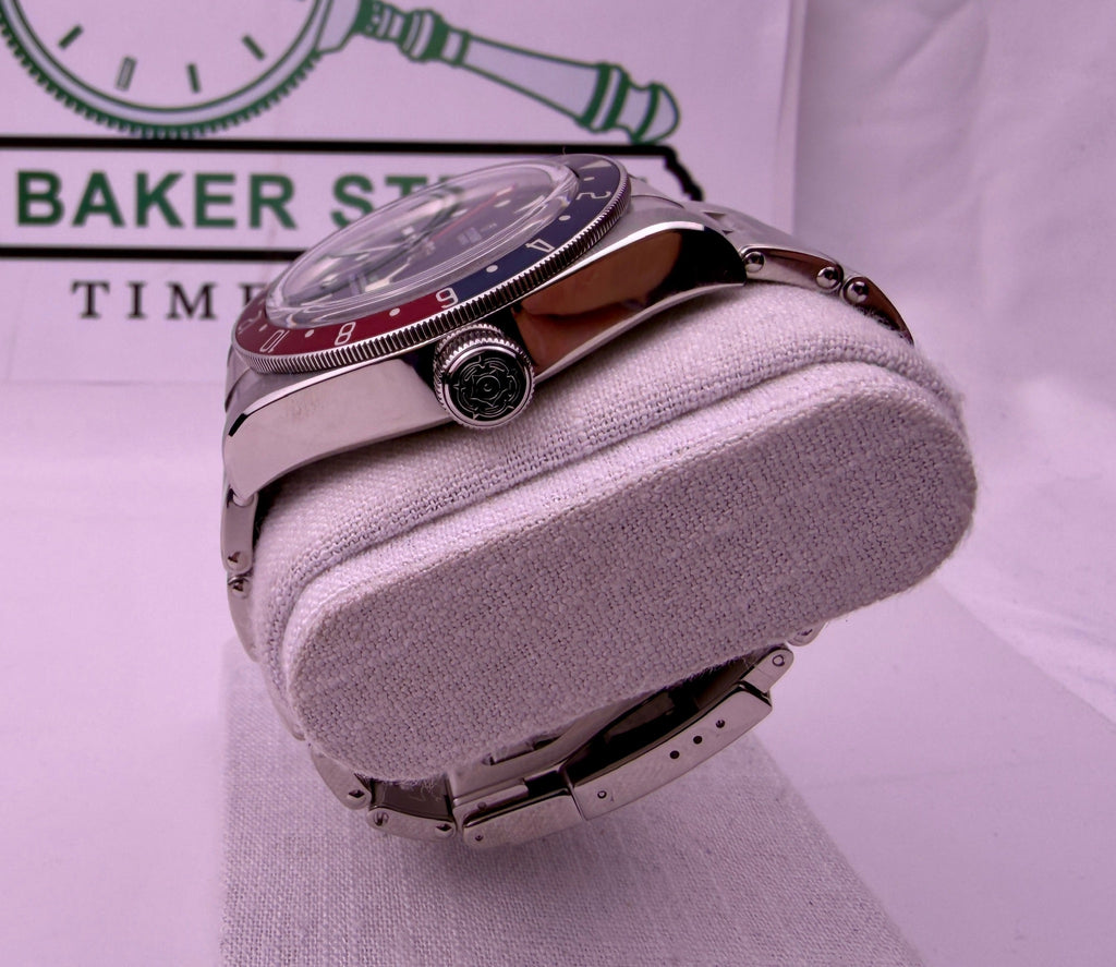 Case #523 — Tudor Black Bay GMT “Pepsi” on Oyster Ref. M79830RB-0001