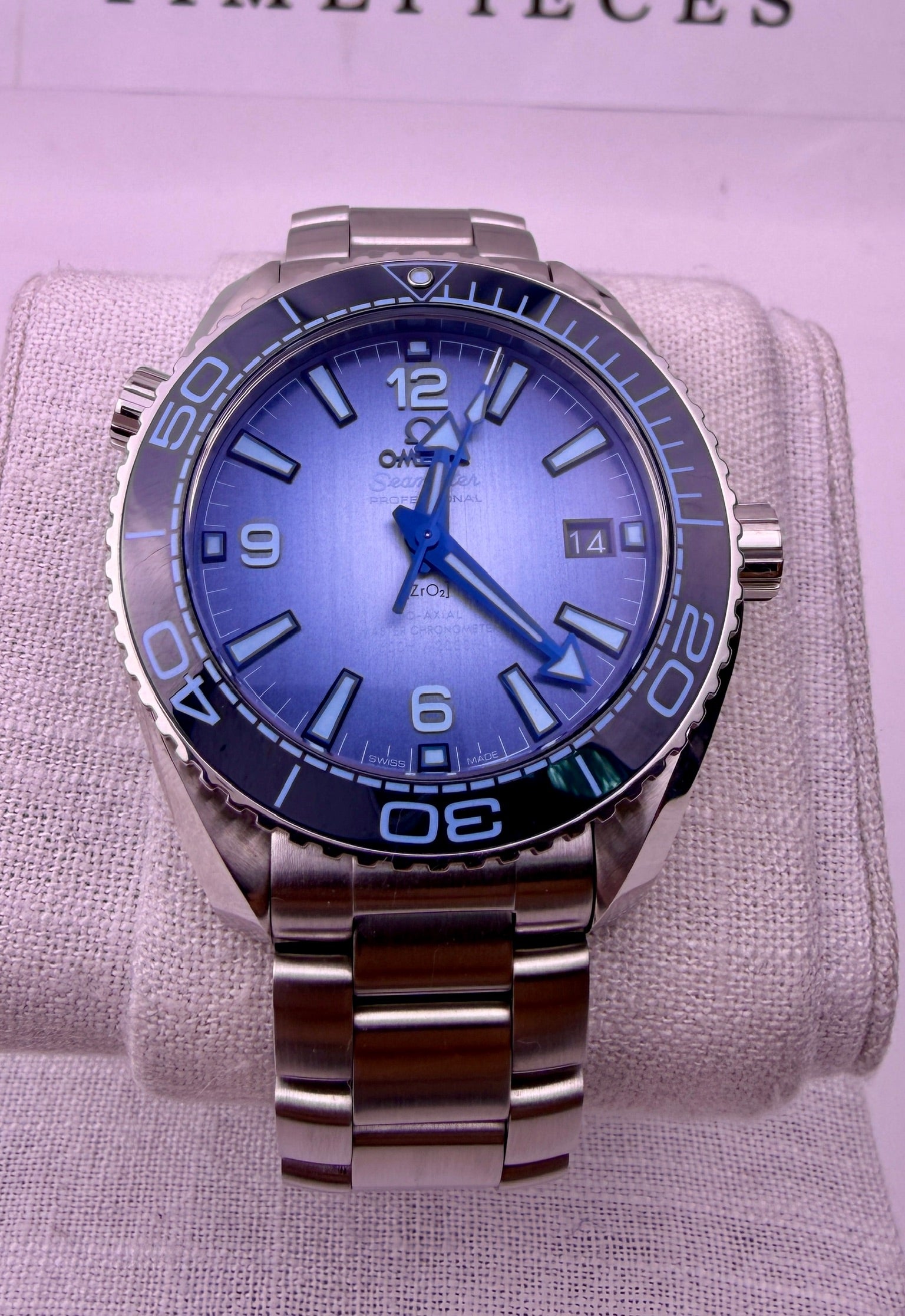 Case #527 — Omega Seamaster Planet Ocean 39.5MM Summer Blue Ref. 215.30.40.20.03.002
