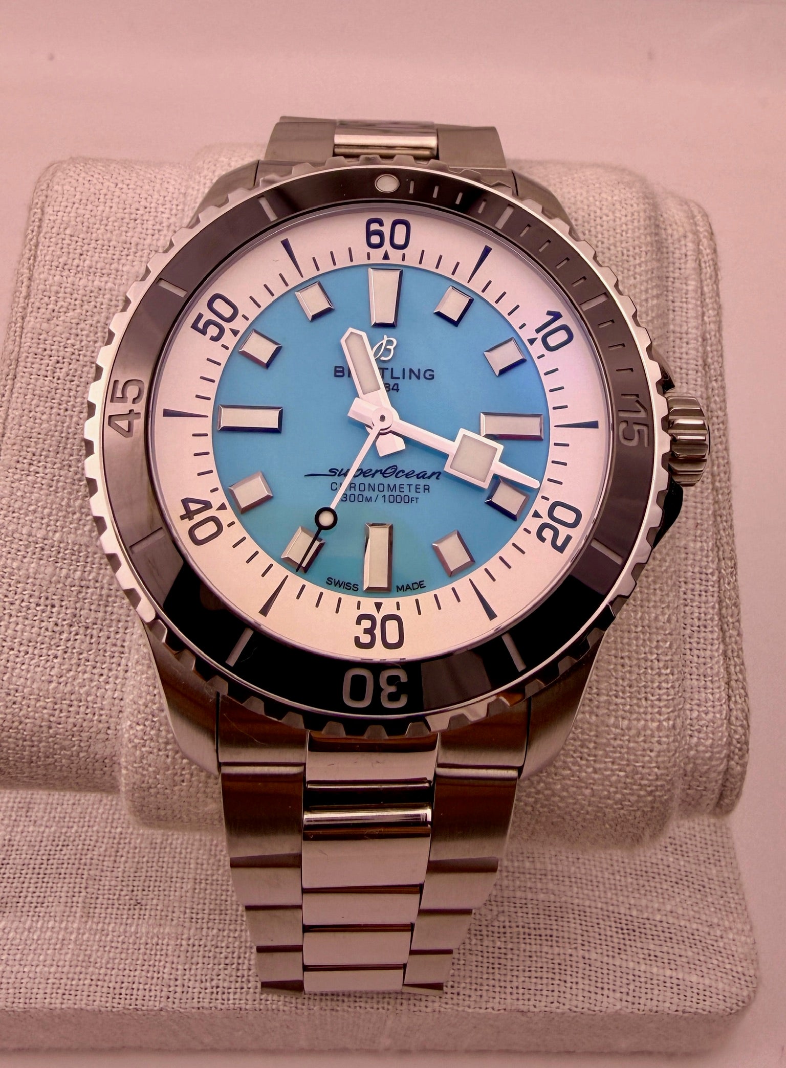 Case #537 — Breitling Superocean 44MM “Tiffany Blue” Ref. A17376