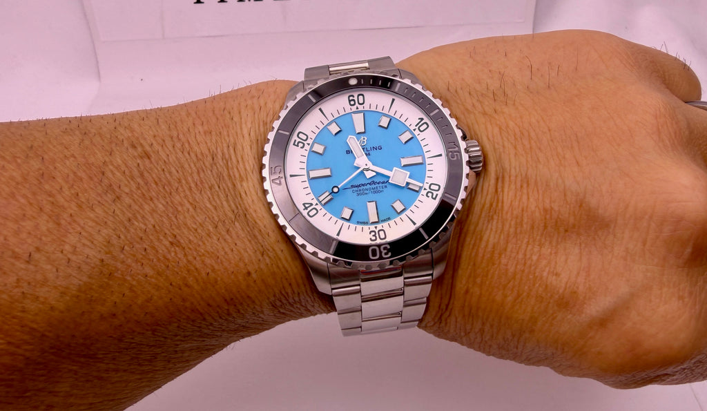 Case #537 — Breitling Superocean 44MM “Tiffany Blue” Ref. A17376