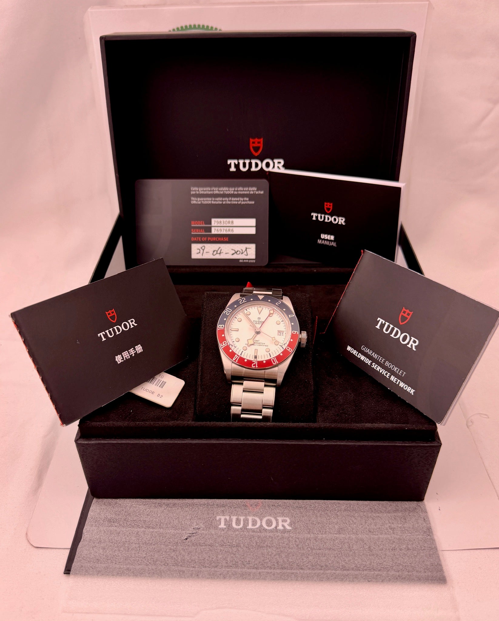 Case #542 — Tudor Black Bay GMT (Opaline) Ref. 79830RB