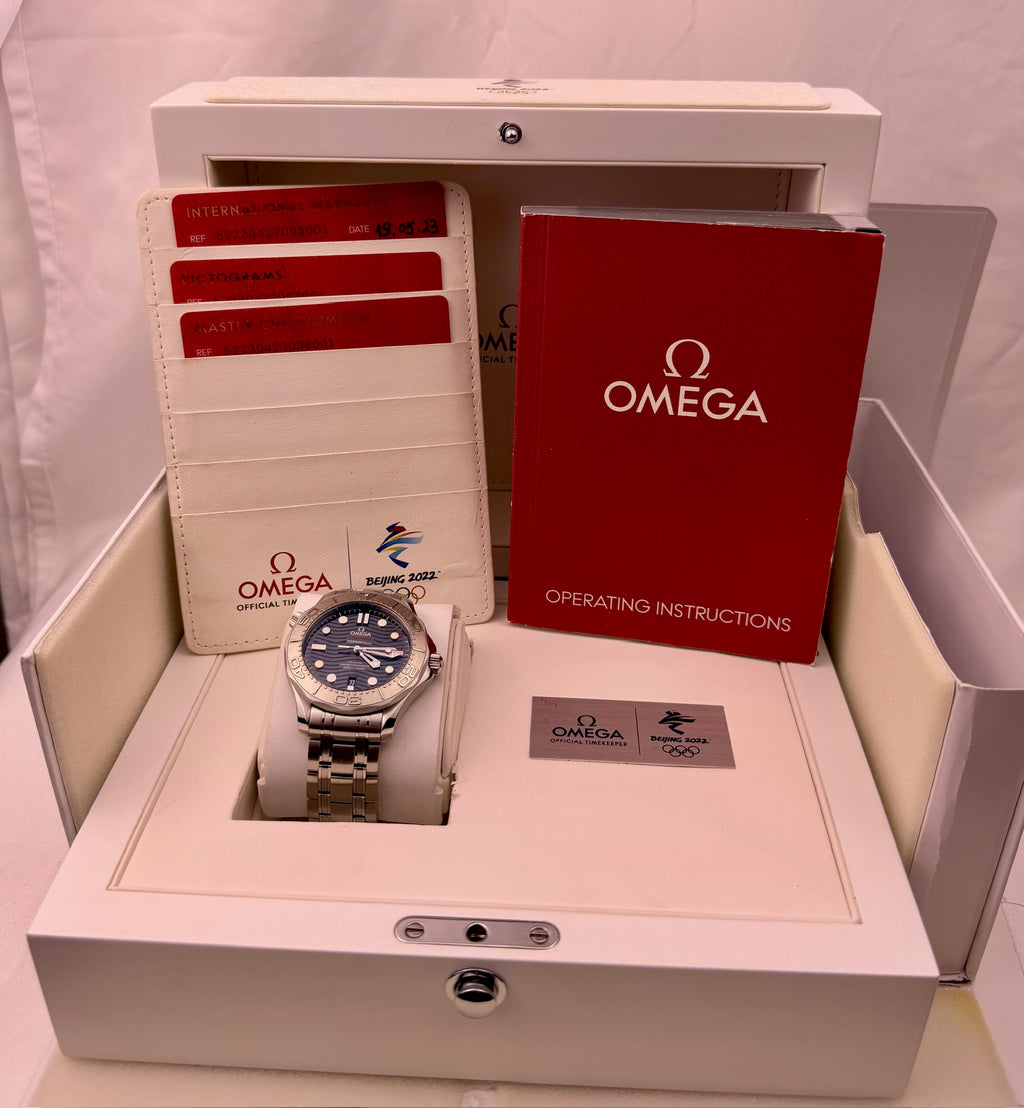 Case #578 — Omega Seamaster Diver 300M Beijing 2022 Special Edition Ref. 522.30.42.20.03.001