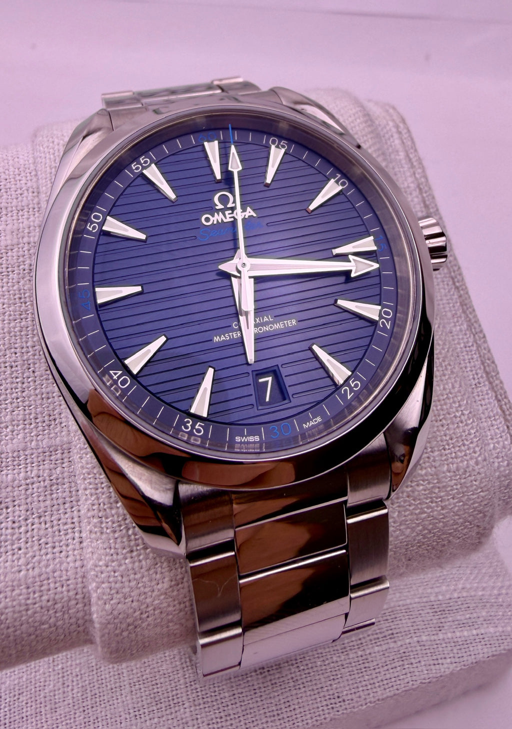 Case #569 — Omega Seamaster Aqua Terra Blue 150M Ref. 220.10.41.21.03.001