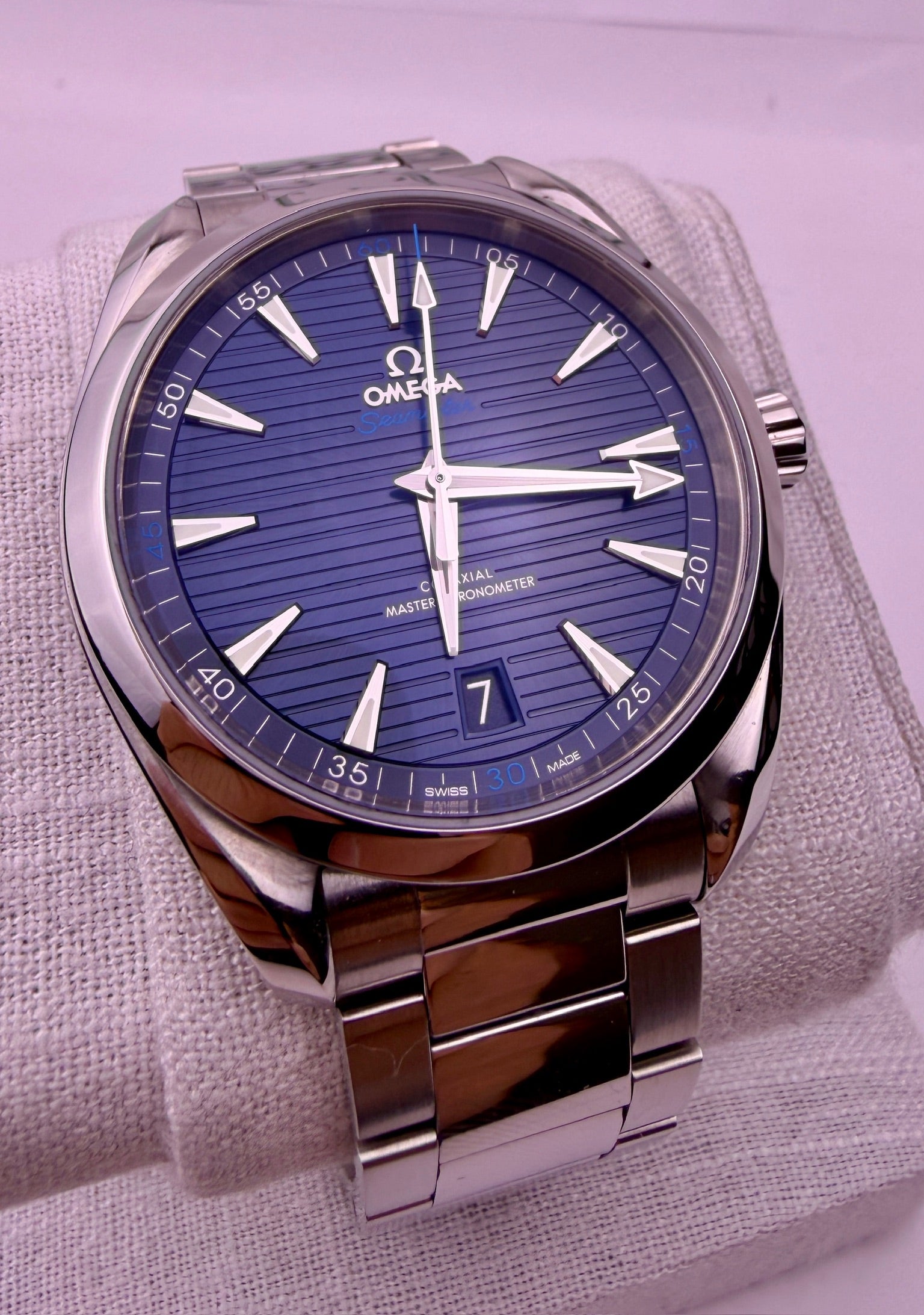 Case #569 — Omega Seamaster Aqua Terra Blue 150M Ref. 220.10.41.21.03.001