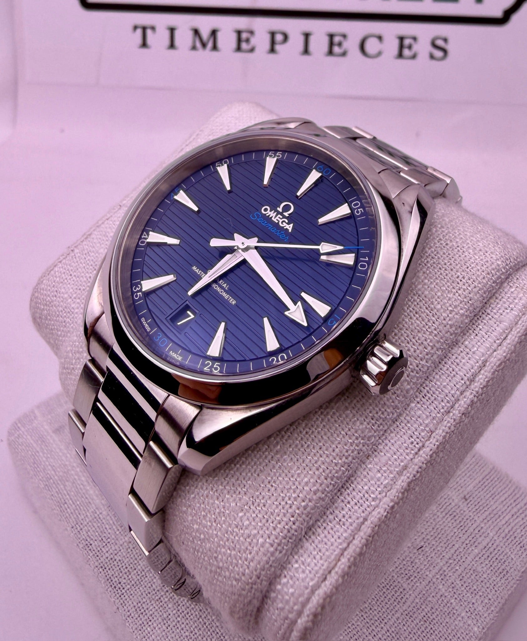 Case #569 — Omega Seamaster Aqua Terra Blue 150M Ref. 220.10.41.21.03.001