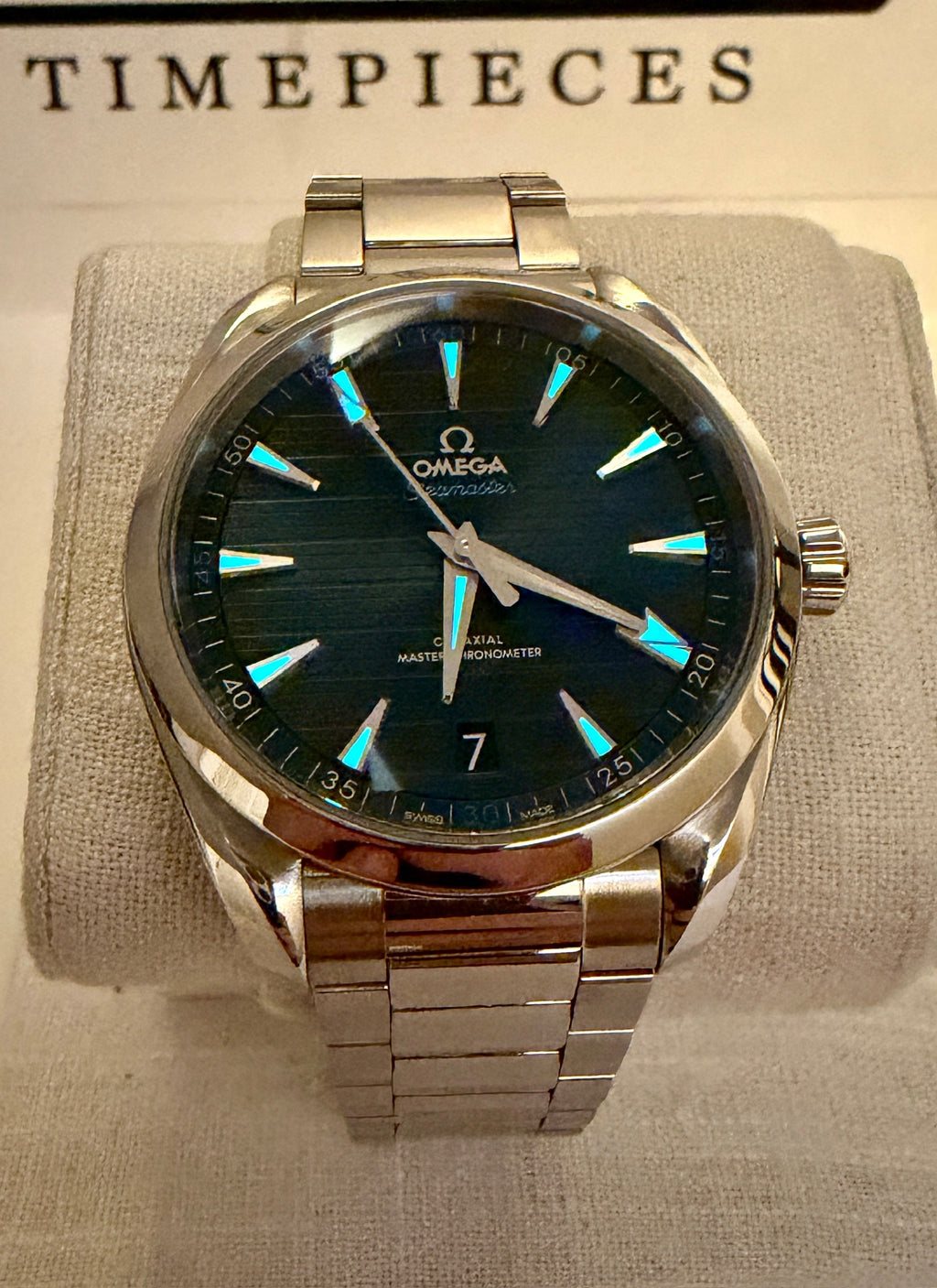 Case #569 — Omega Seamaster Aqua Terra Blue 150M Ref. 220.10.41.21.03.001