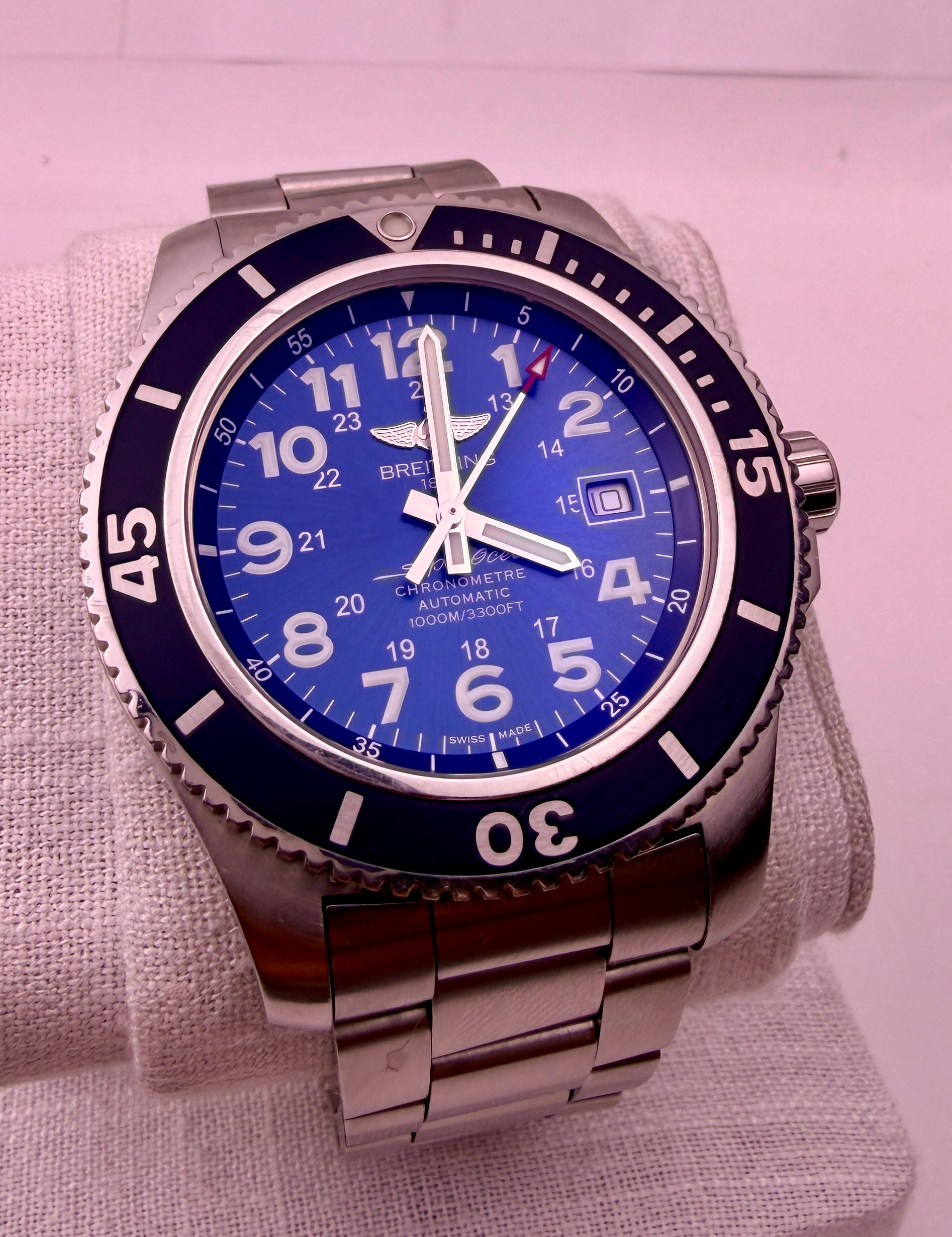 Case #581 — Breitling Superocean II 44 Blue Ref. A17392