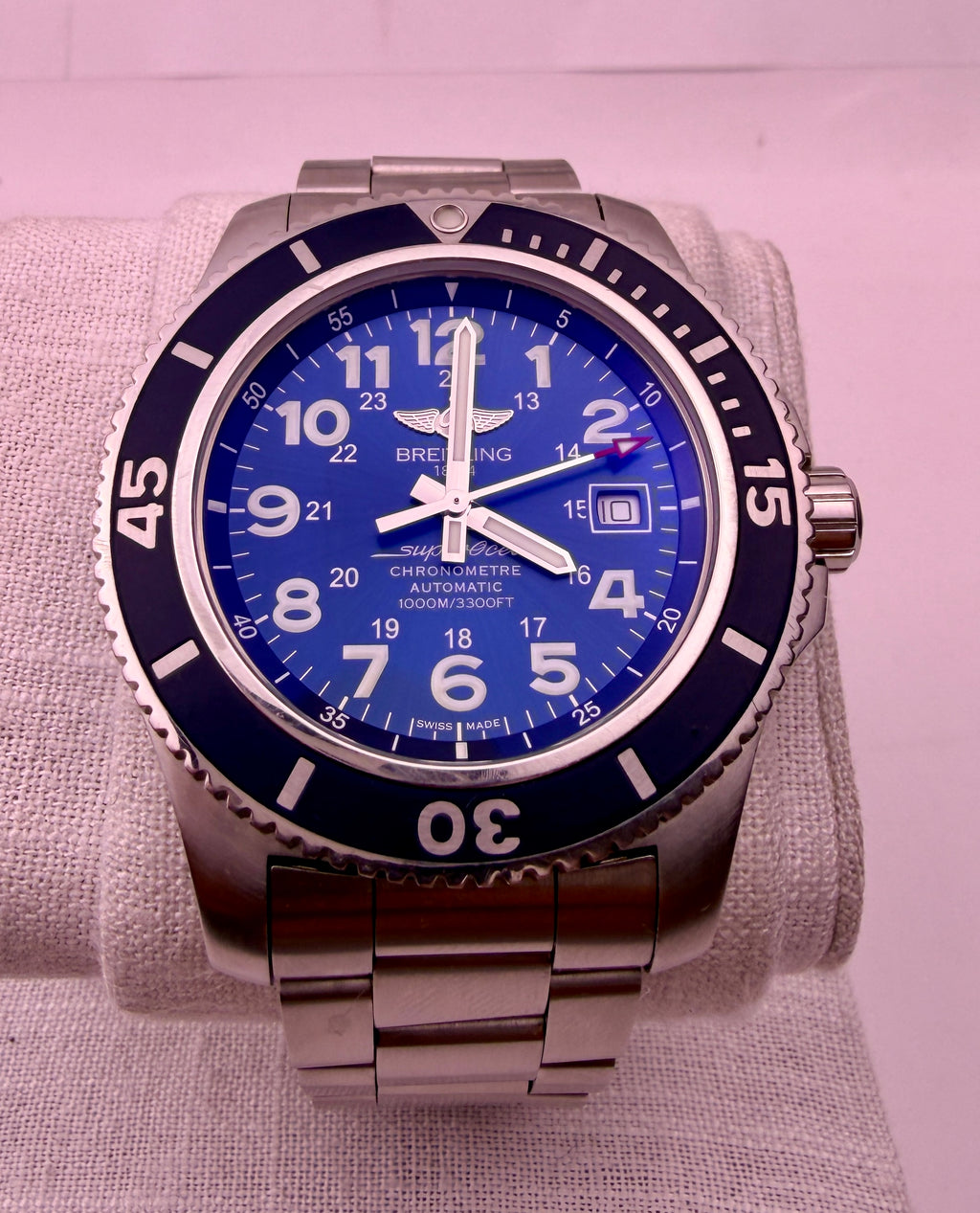 Case #581 — Breitling Superocean II 44 Blue Ref. A17392