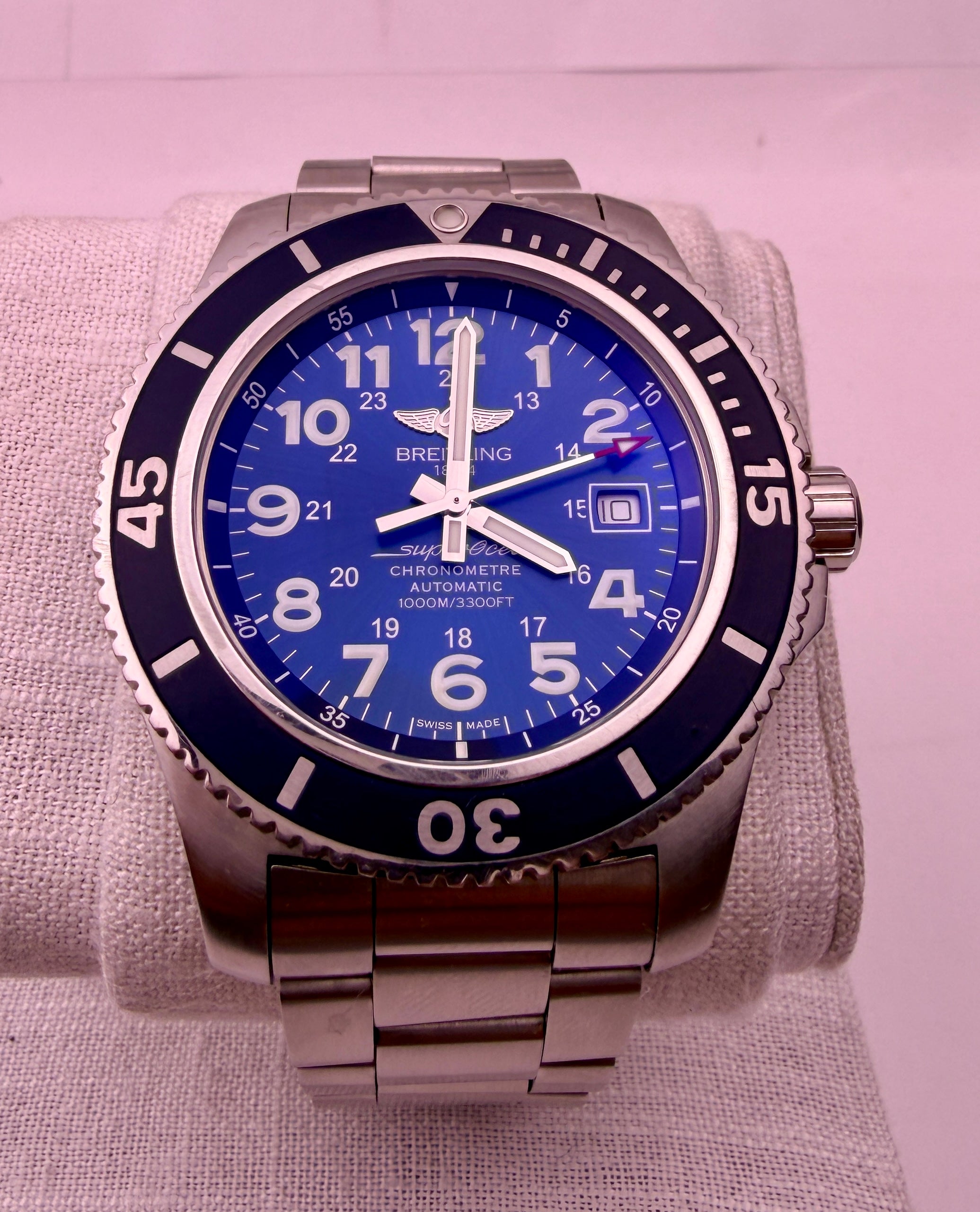 Case #581 — Breitling Superocean II 44 Blue Ref. A17392