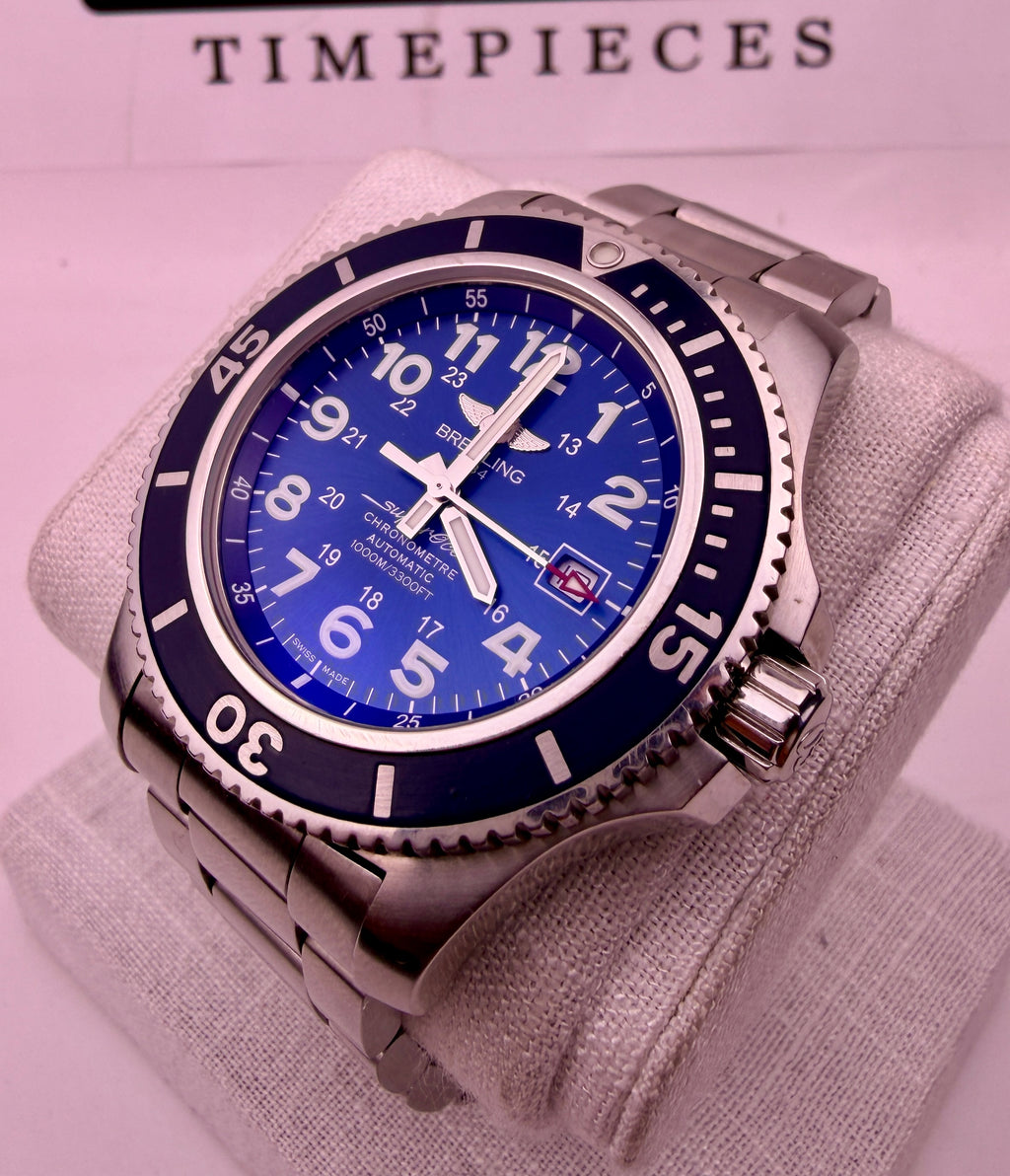 Case #581 — Breitling Superocean II 44 Blue Ref. A17392