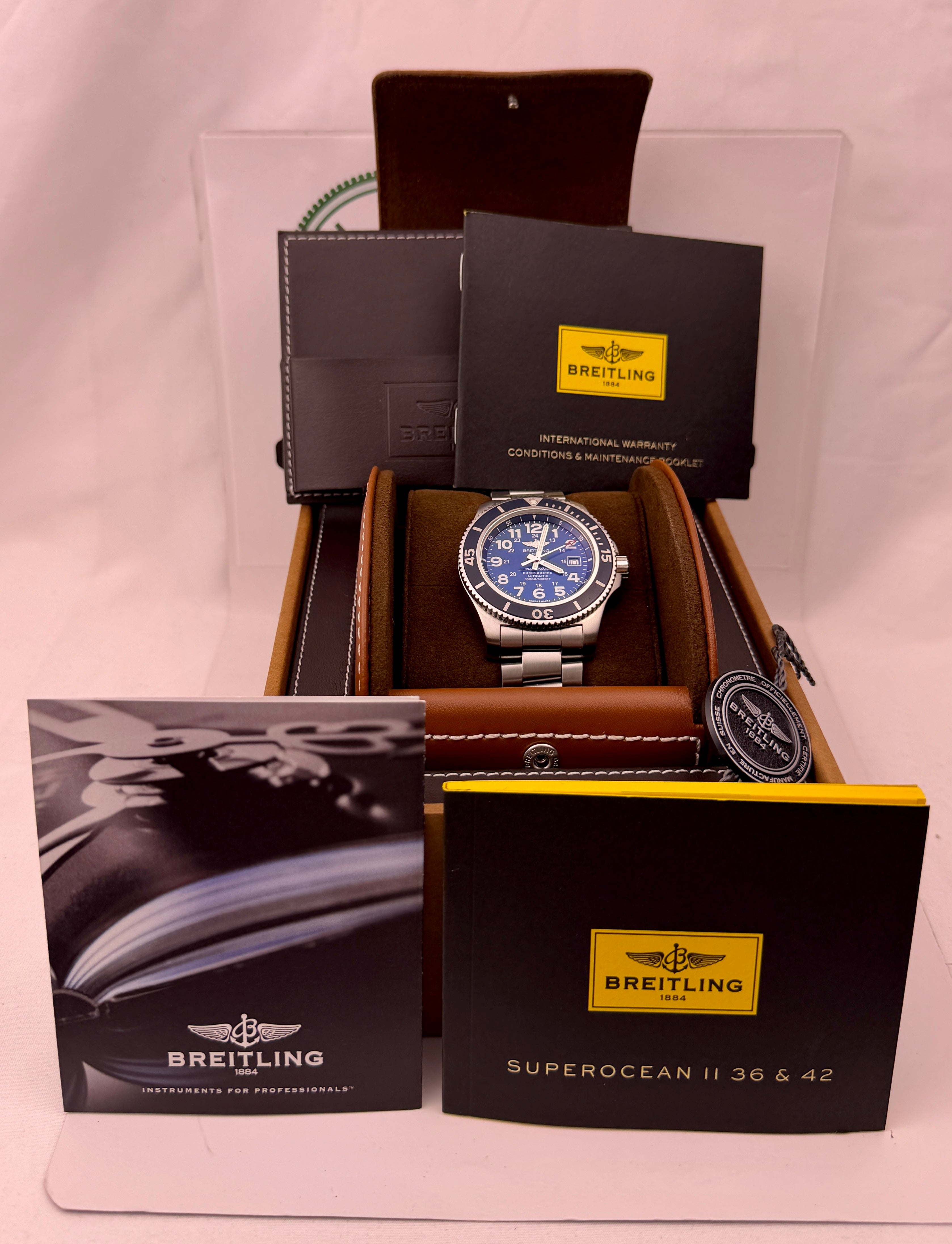 Case #581 — Breitling Superocean II 44 Blue Ref. A17392