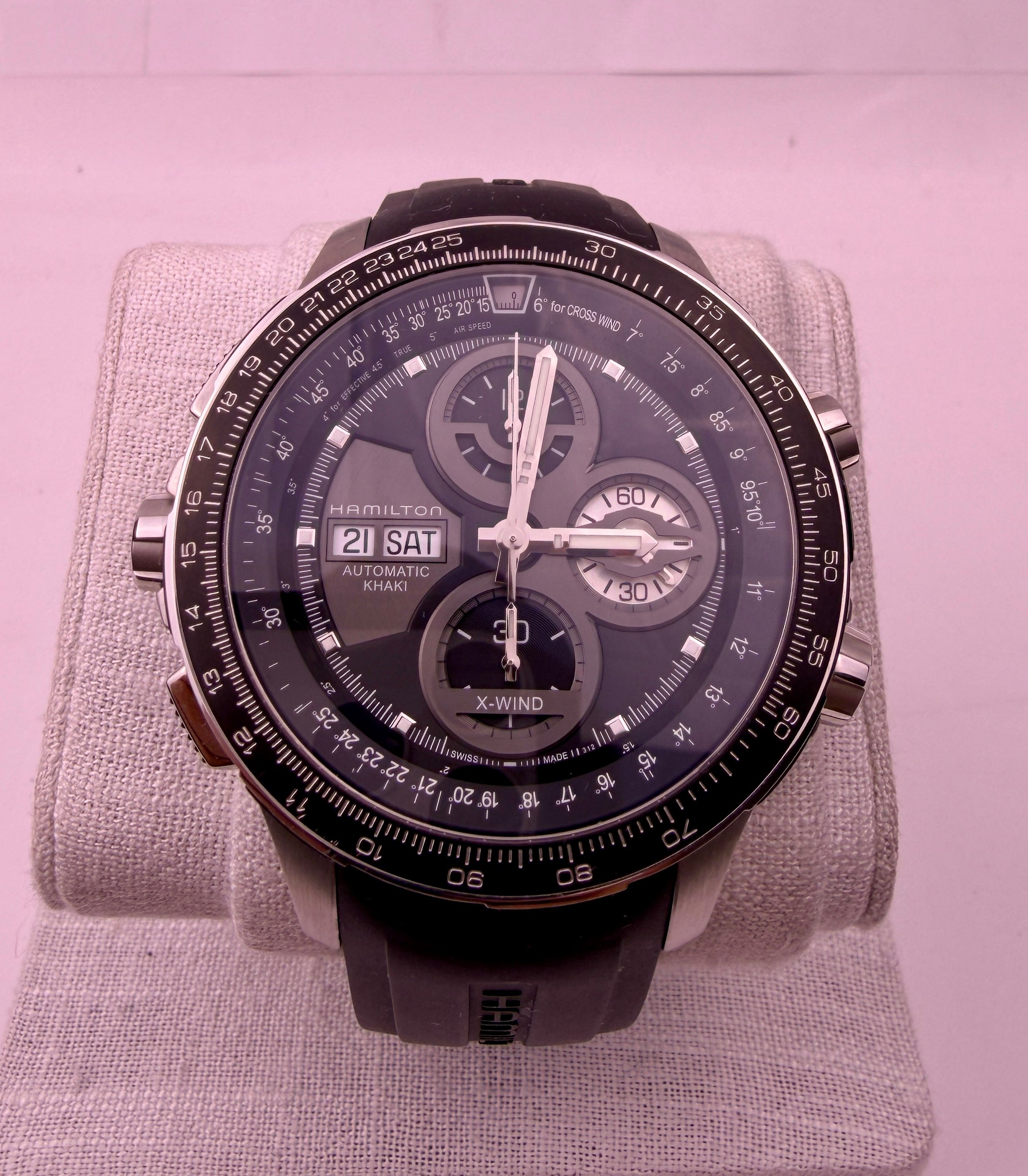 CASE #582 — HAMILTON KHAKI AVIATION X-WIND AUTO CHRONOGRAPH LIMITED EDITION REF. H777660