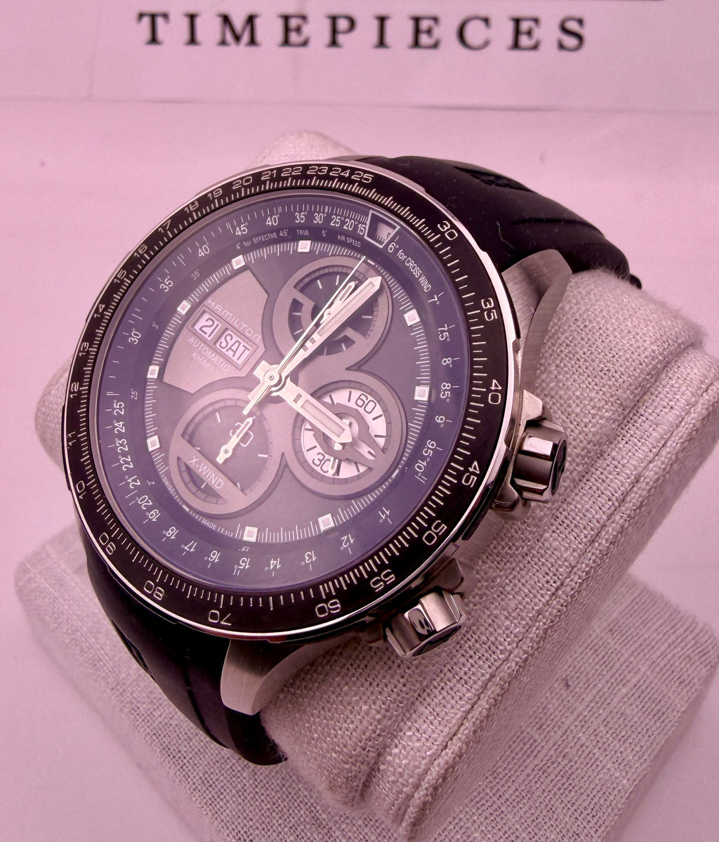 CASE #582 — HAMILTON KHAKI AVIATION X-WIND AUTO CHRONOGRAPH LIMITED EDITION REF. H777660