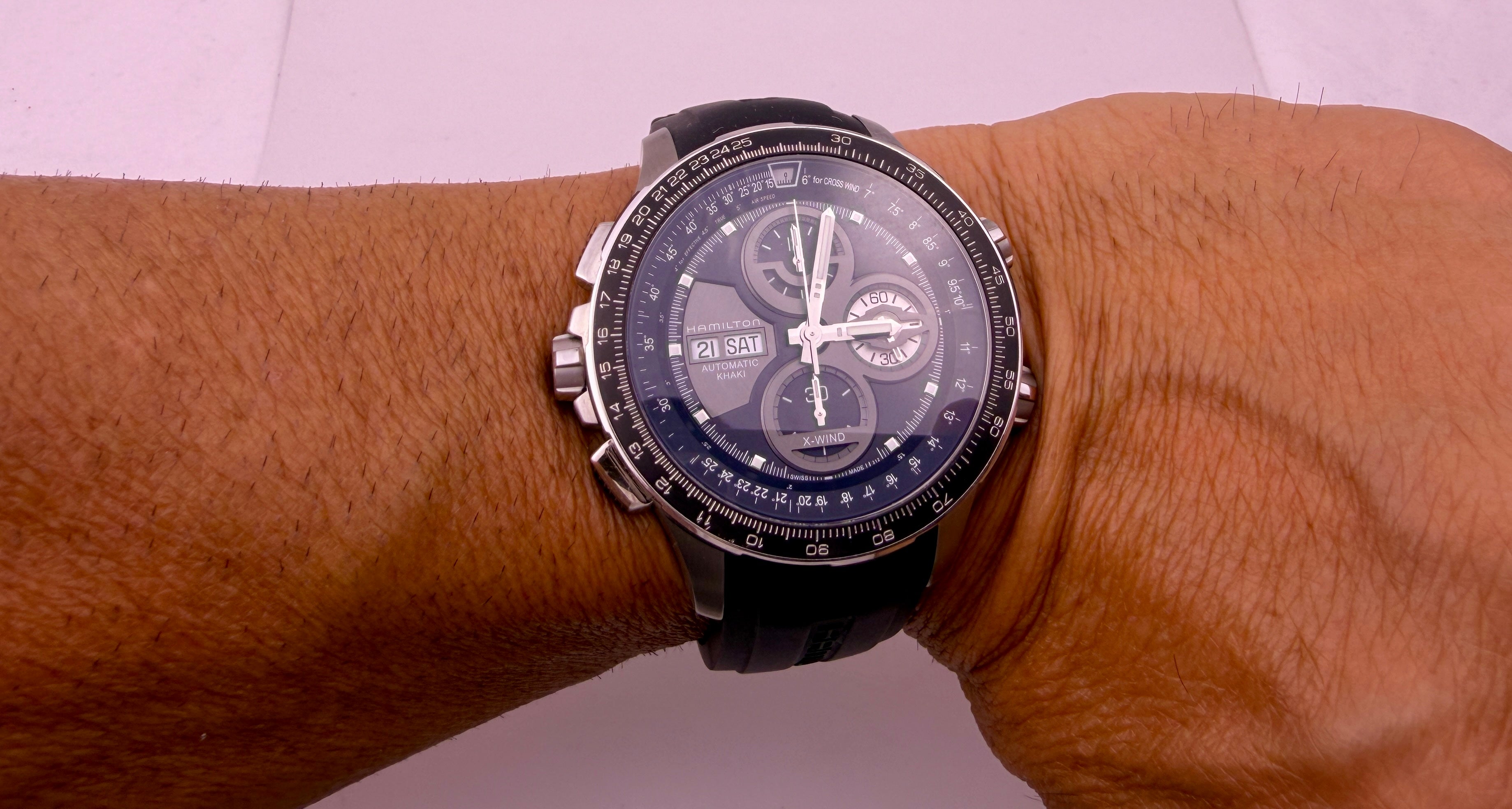 CASE #582 — HAMILTON KHAKI AVIATION X-WIND AUTO CHRONOGRAPH LIMITED EDITION REF. H777660