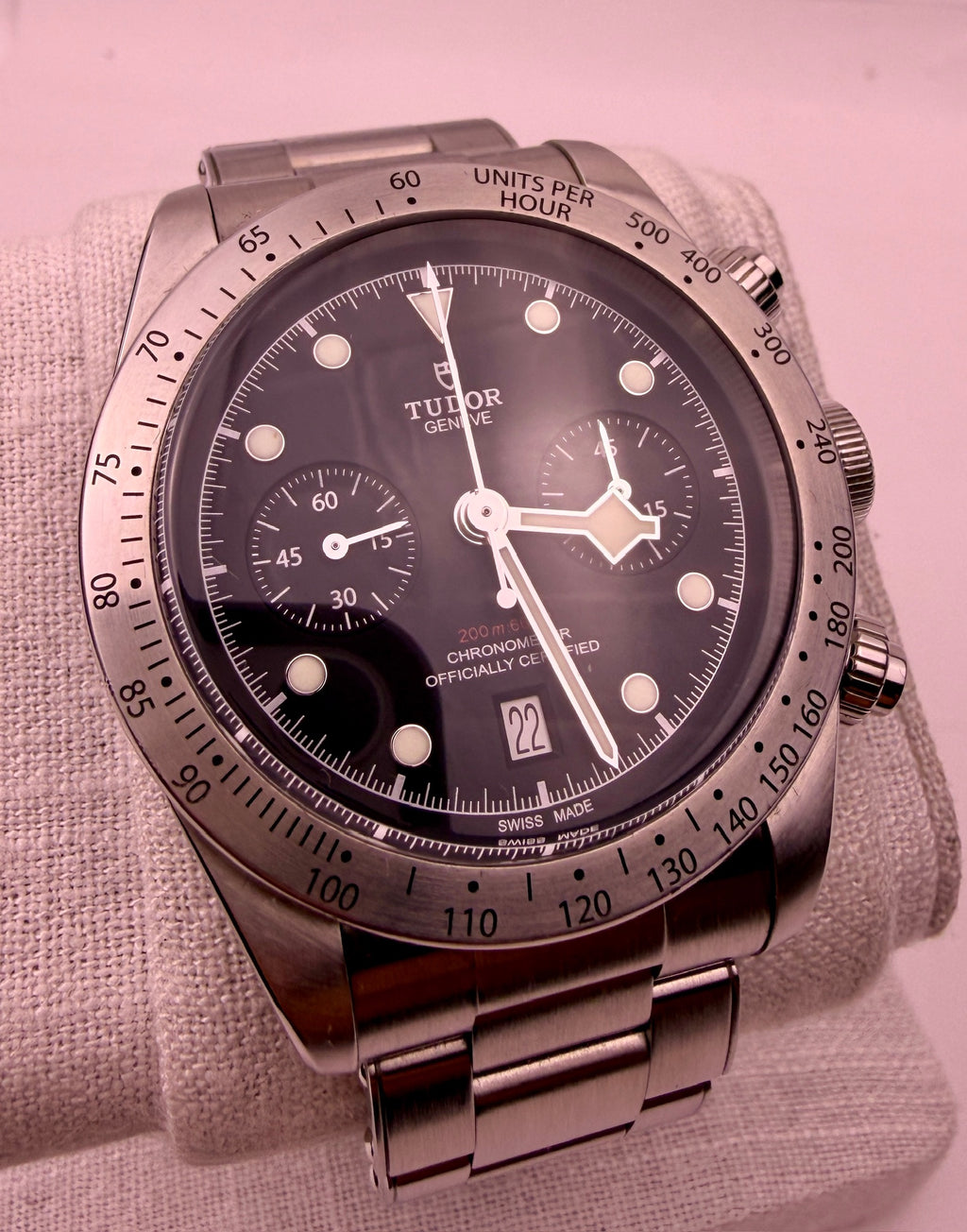 Case #604 — Tudor Black Bay Chronograph Black/Steel Ref. M79350-004
