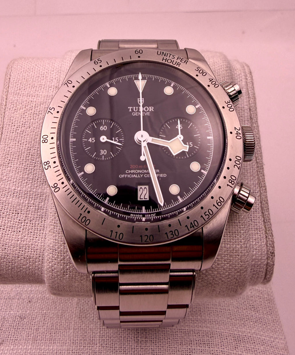 Case #604 — Tudor Black Bay Chronograph Black/Steel Ref. M79350-004