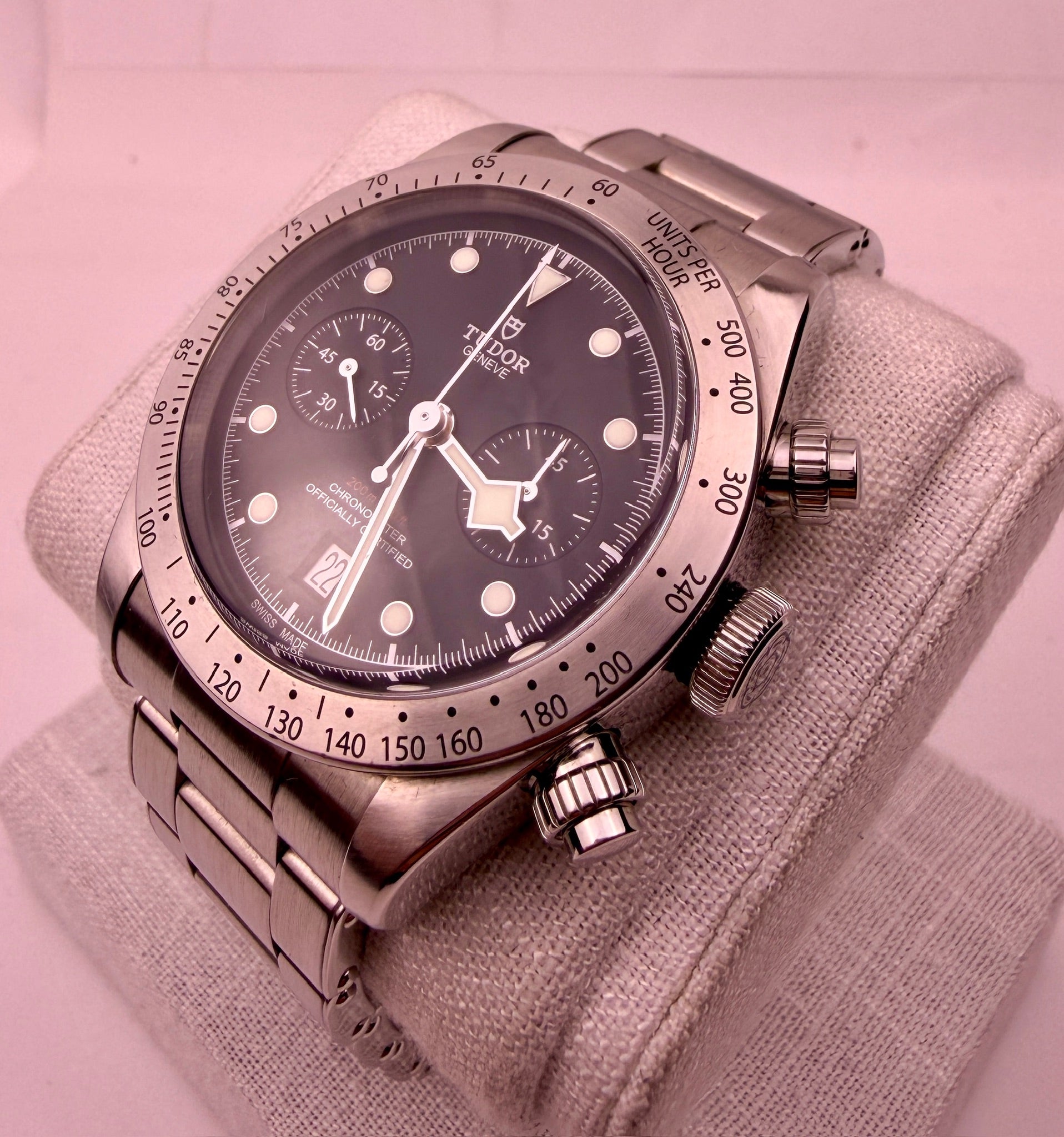 Case #604 — Tudor Black Bay Chronograph Black/Steel Ref. M79350-004