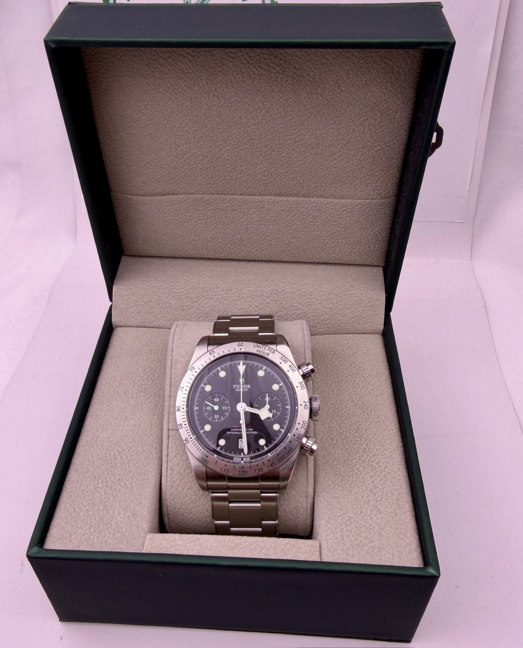 Case #604 — Tudor Black Bay Chronograph Black/Steel Ref. M79350-004