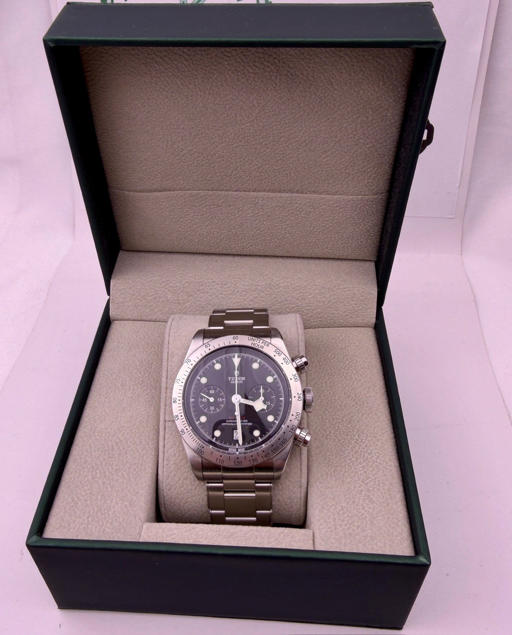 Case #604 — Tudor Black Bay Chronograph Black/Steel Ref. M79350-004