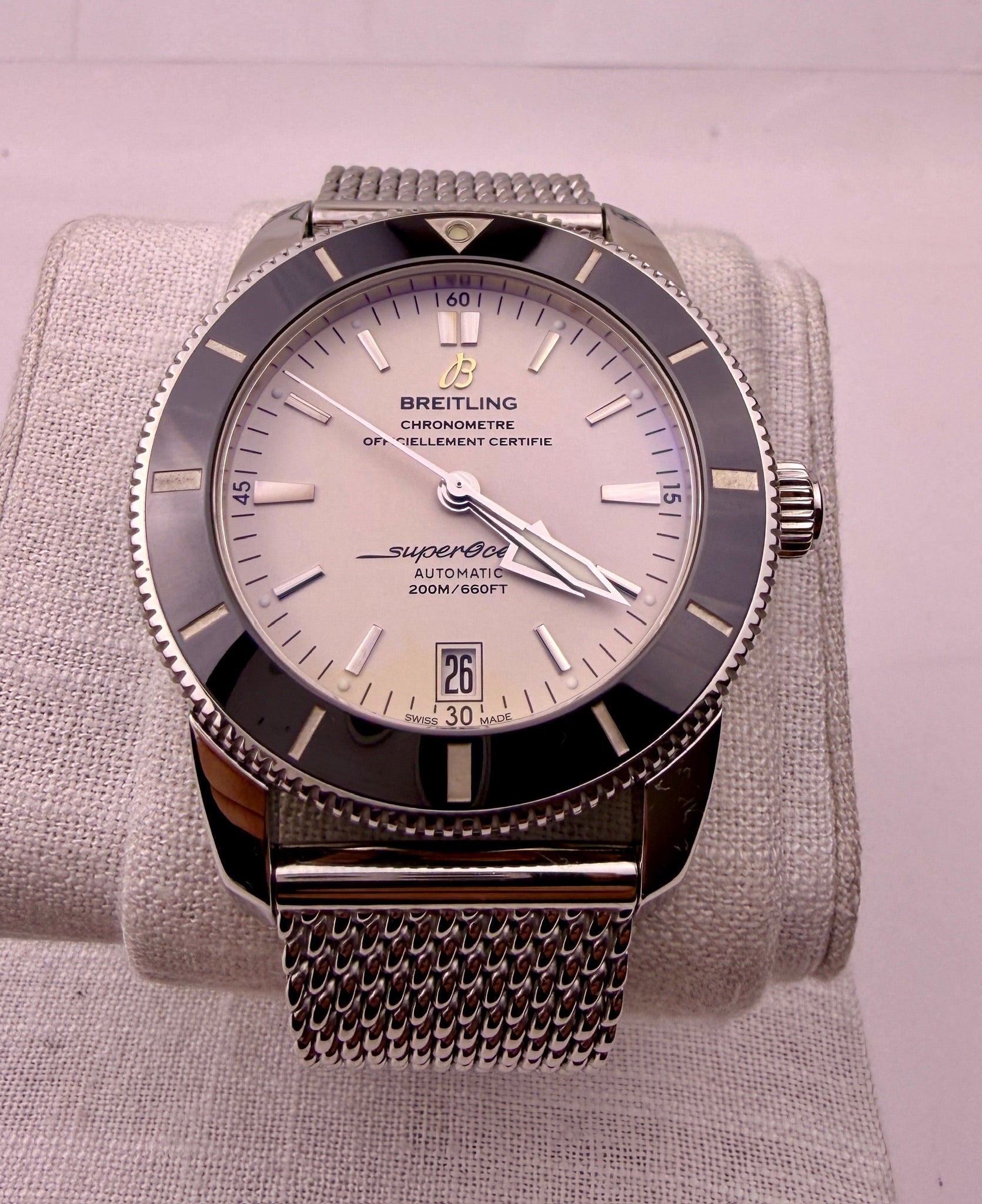 CASE #606 — BREITLING SUPEROCEAN HERITAGE II 42 WHITE REF. AB2010