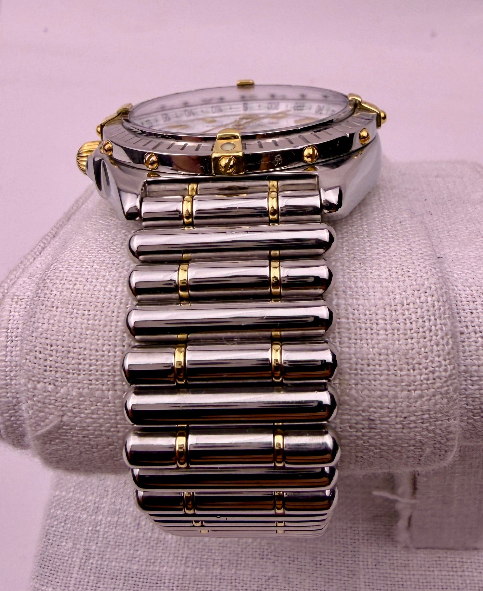 Case #602 — Breitling Windrider Wings Rouleaux Bracelet 2 Tone Ref. B10350