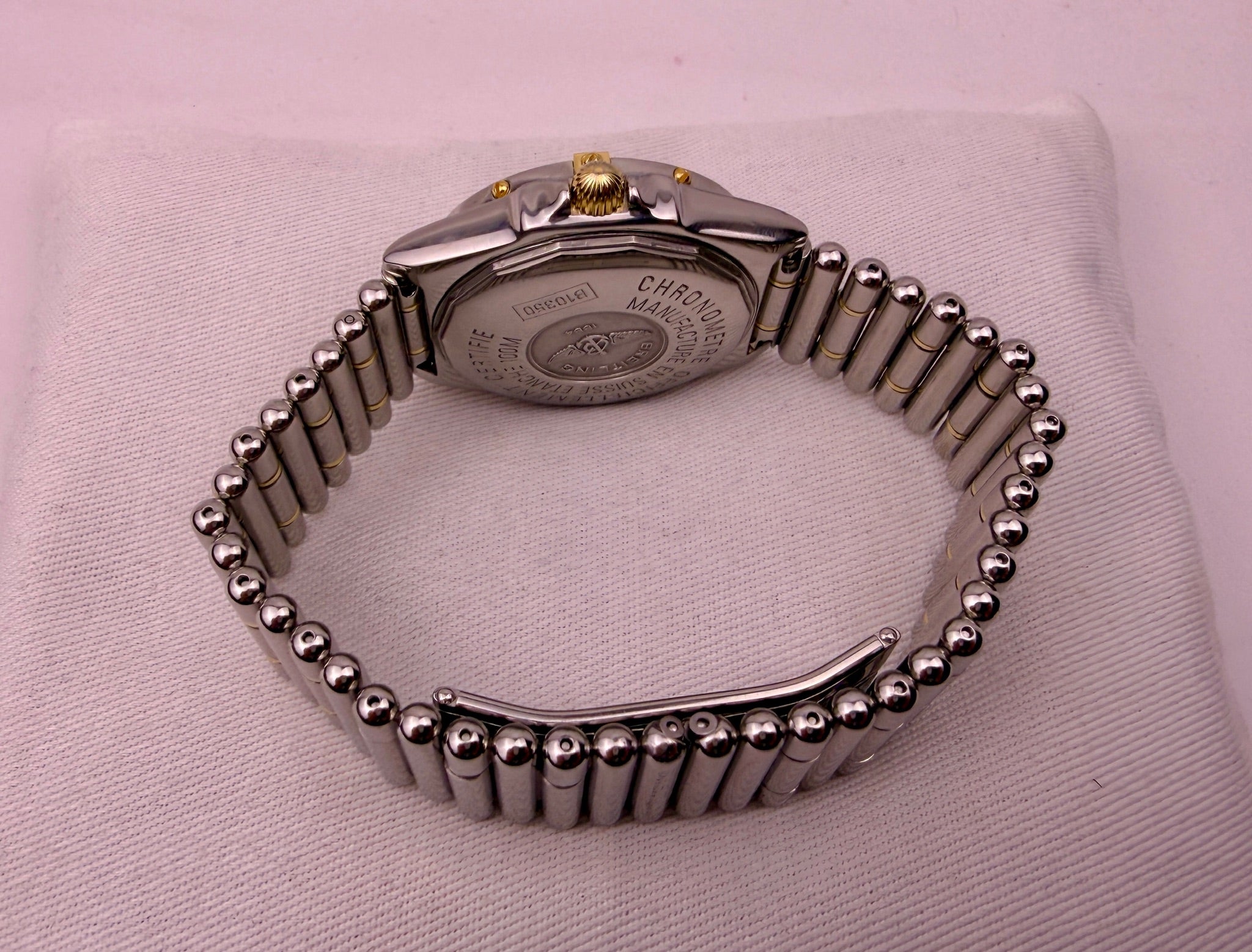 Case #602 — Breitling Windrider Wings Rouleaux Bracelet 2 Tone Ref. B10350