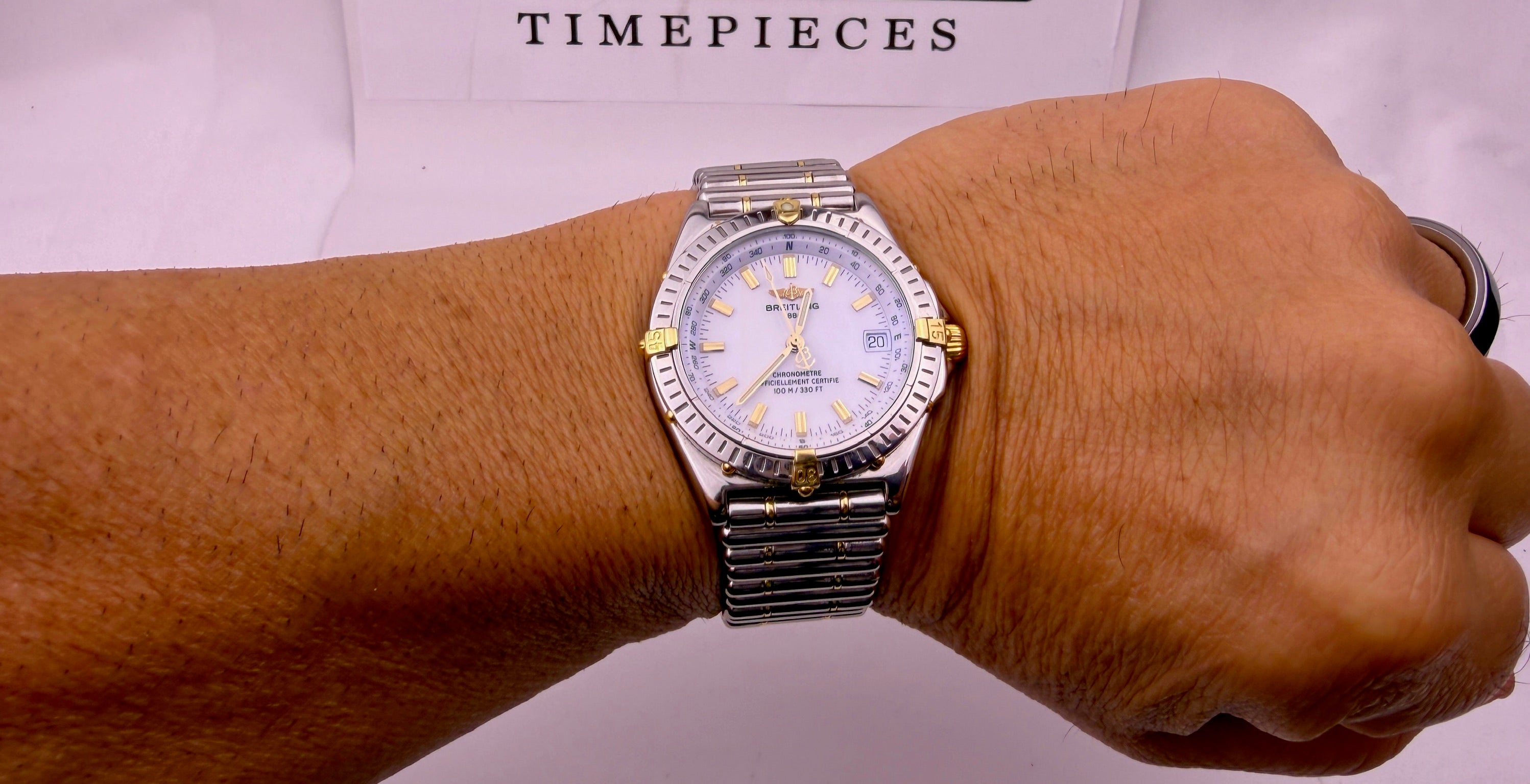 Case #602 — Breitling Windrider Wings Rouleaux Bracelet 2 Tone Ref. B10350