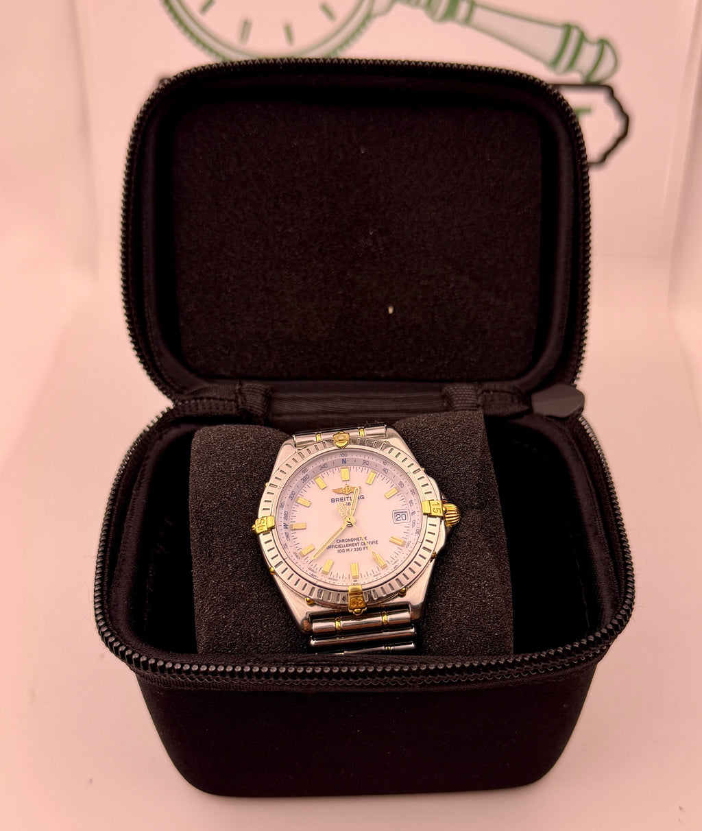 Case #602 — Breitling Windrider Wings Rouleaux Bracelet 2 Tone Ref. B10350