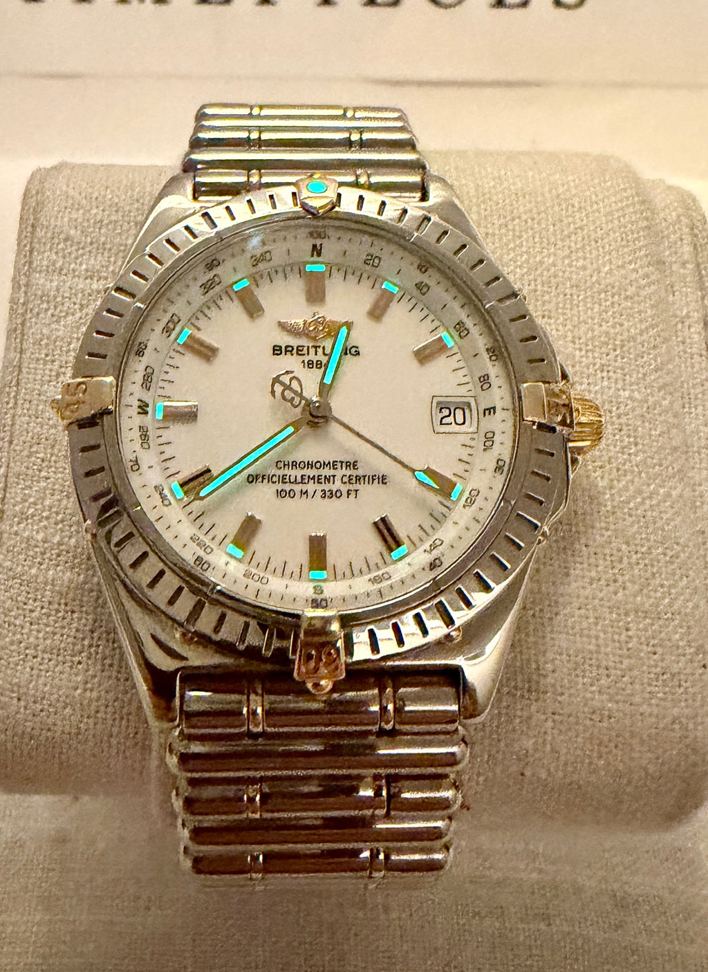 Case #602 — Breitling Windrider Wings Rouleaux Bracelet 2 Tone Ref. B10350