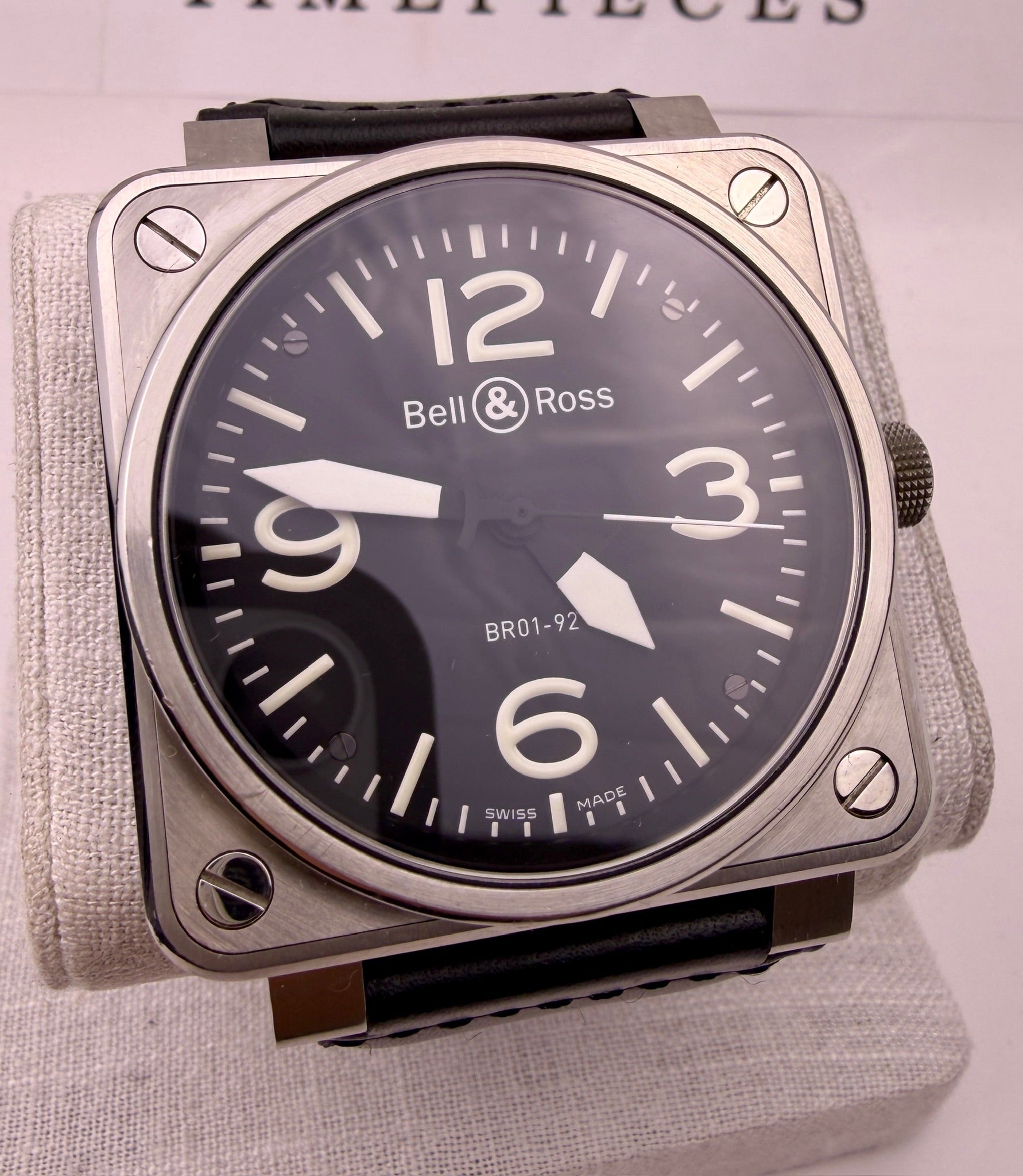 Case #599 — Bell and Ross BR 01-92 on Black Leather