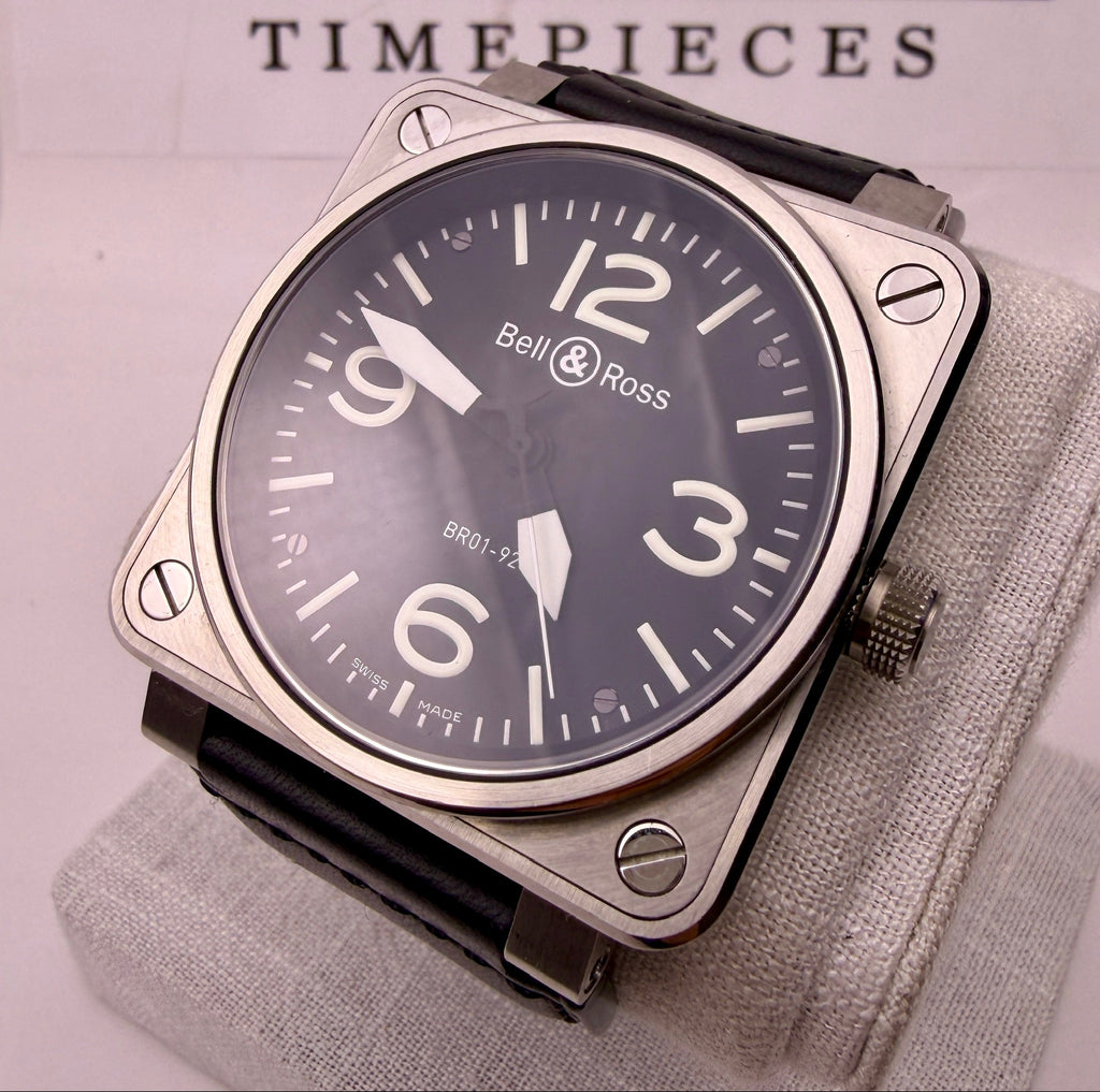 Case #599 — Bell and Ross BR 01-92 on Black Leather