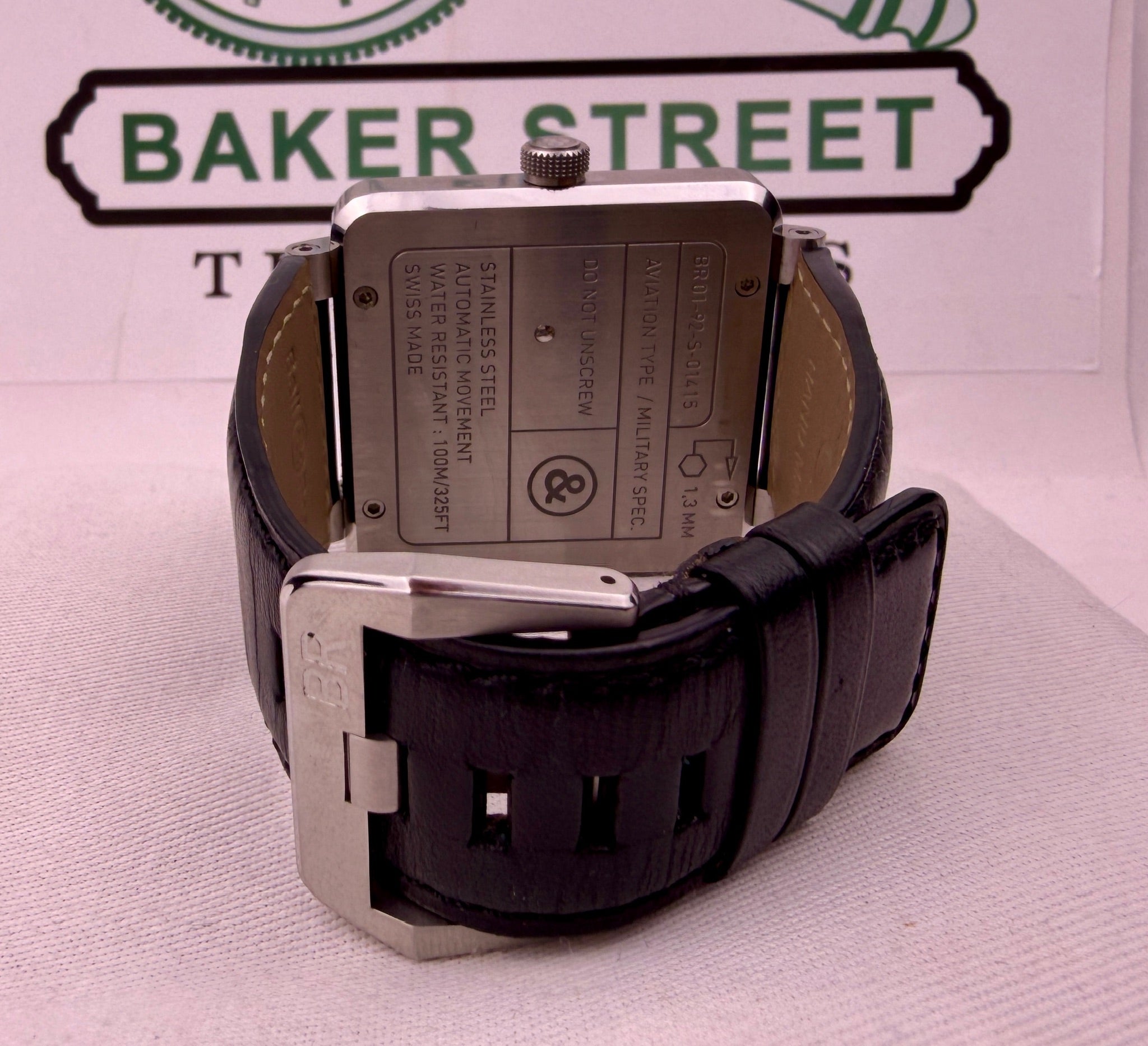 Case #599 — Bell and Ross BR 01-92 on Black Leather