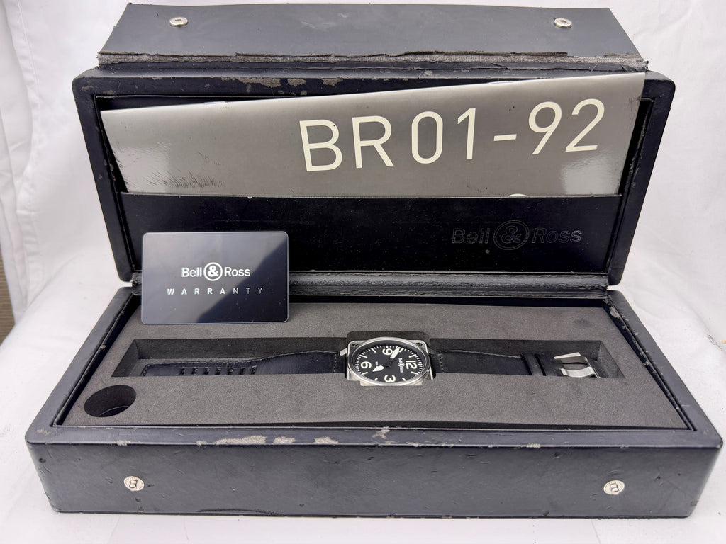 Case #599 — Bell and Ross BR 01-92 on Black Leather