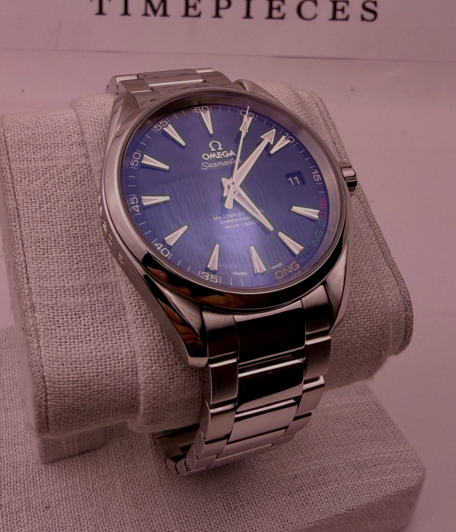Case #611 — Omega Seamaster AquaTerra Pyeong Chang Olympics Special Edition 66/2018 Ref. 522.10.42.21.03.001