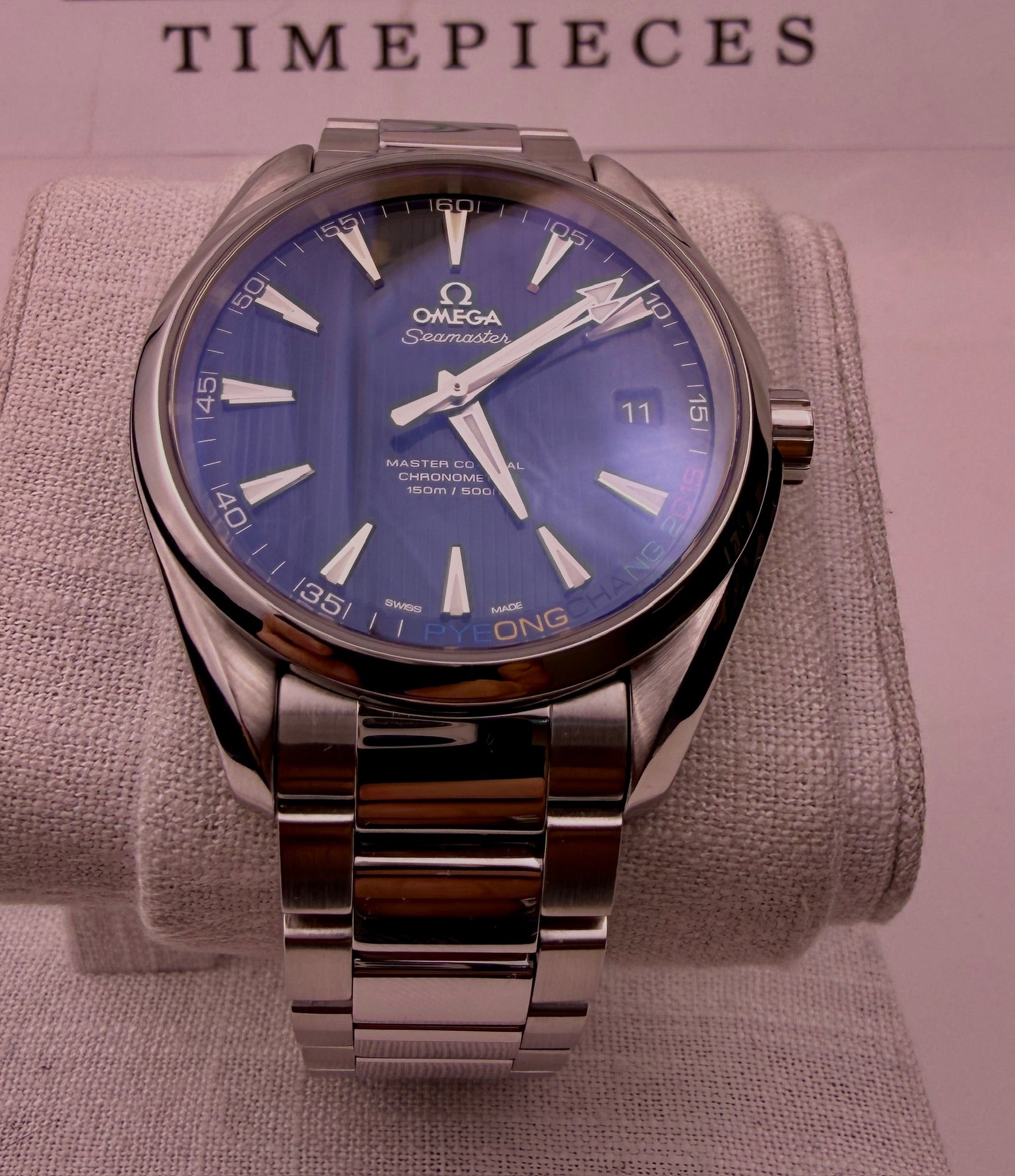Case #611 — Omega Seamaster AquaTerra Pyeong Chang Olympics Special Edition 66/2018 Ref. 522.10.42.21.03.001