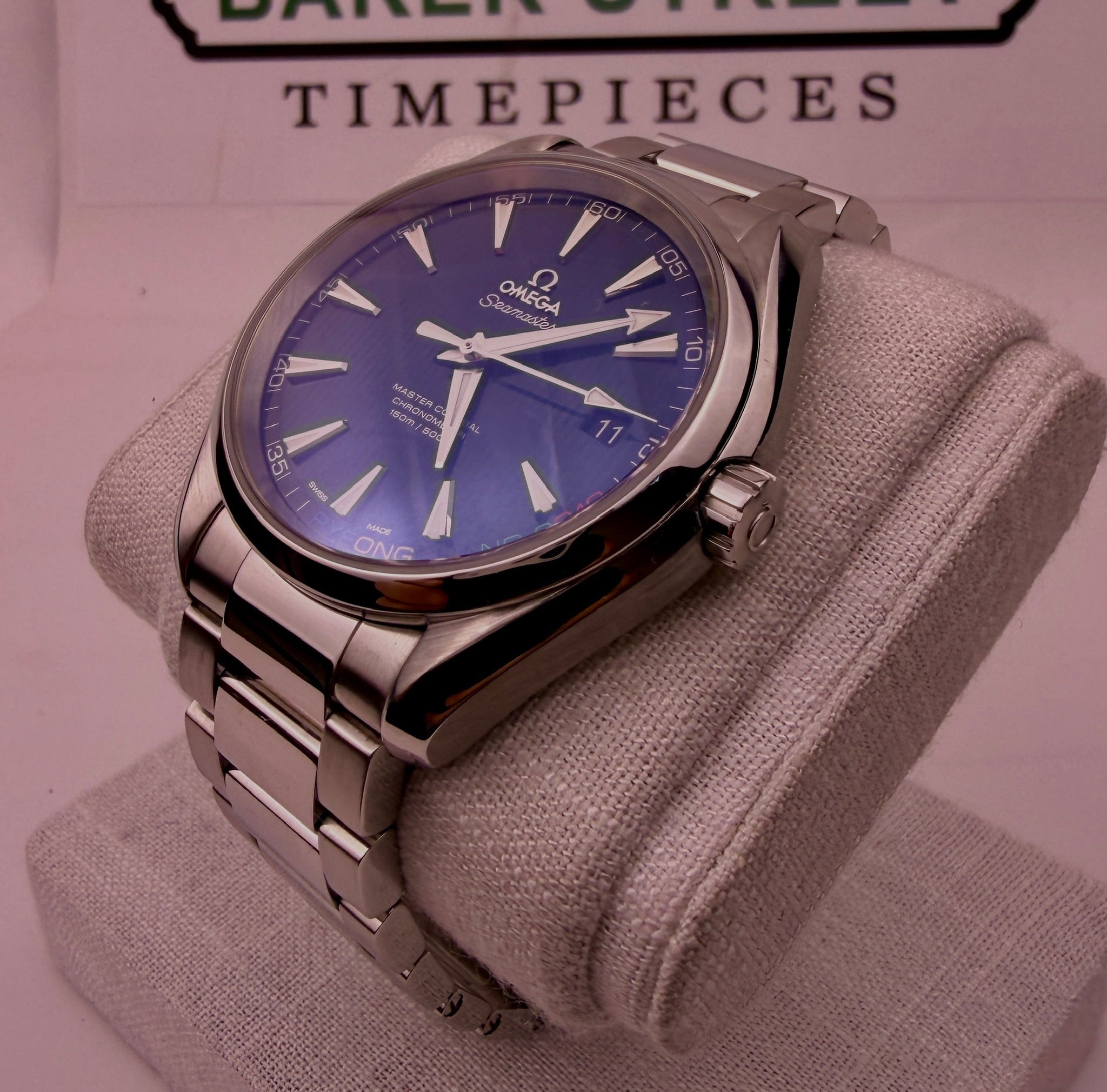 Case #611 — Omega Seamaster AquaTerra Pyeong Chang Olympics Special Edition 66/2018 Ref. 522.10.42.21.03.001